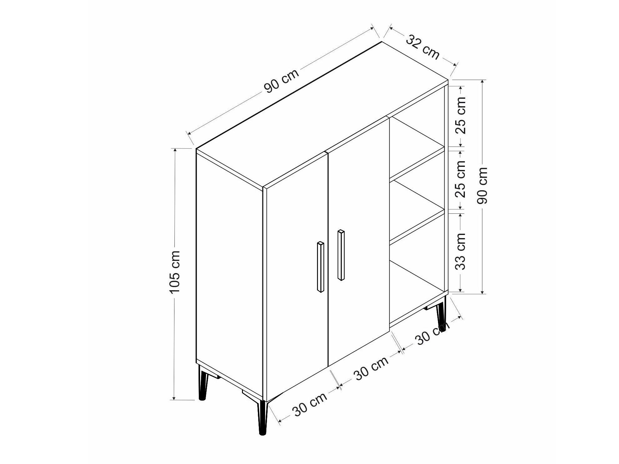 Kenkähylly Kailua 1941 (Valkoinen + Pähkinä)