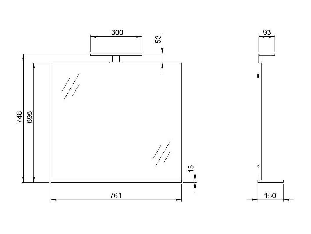 Kylpyhuonesetti Ventei 103 (Valkoinen + Navarra tammi)