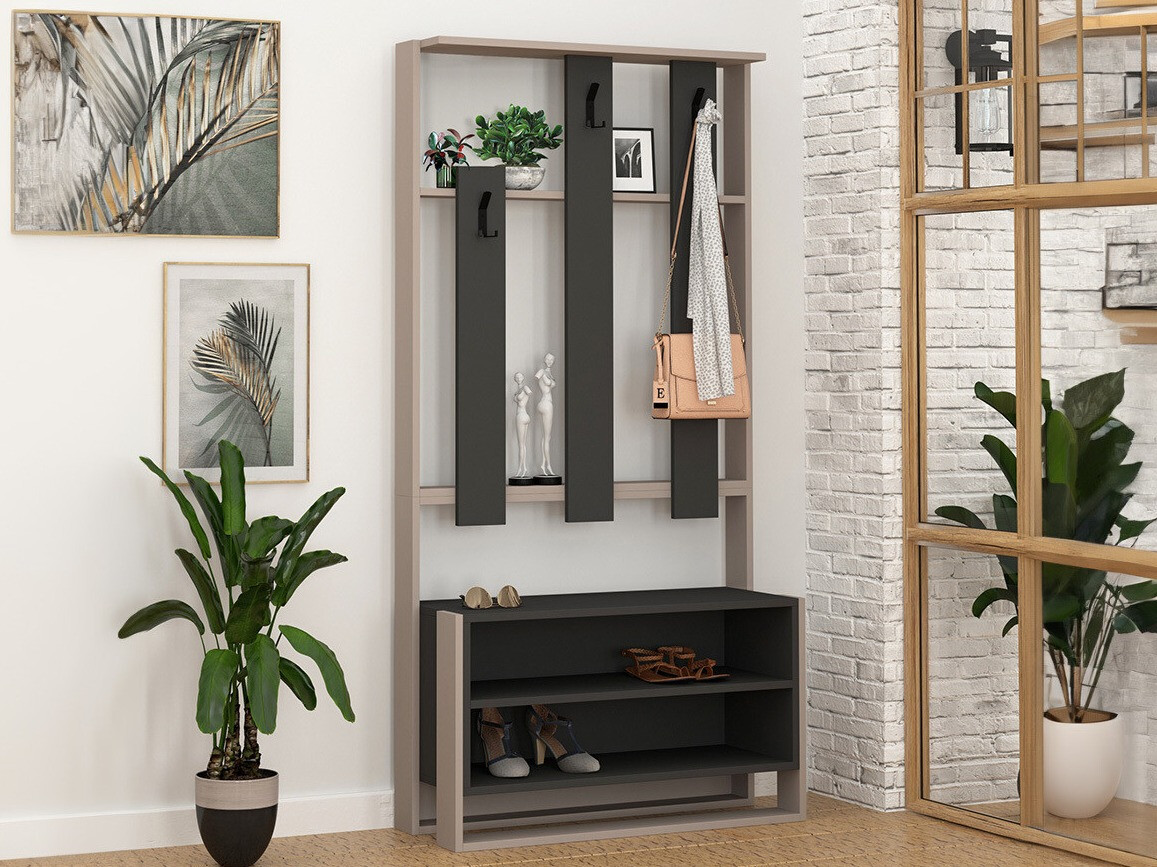 Eteissetti Kailua 537 (Antrasiitti + Vaaleanruskea)