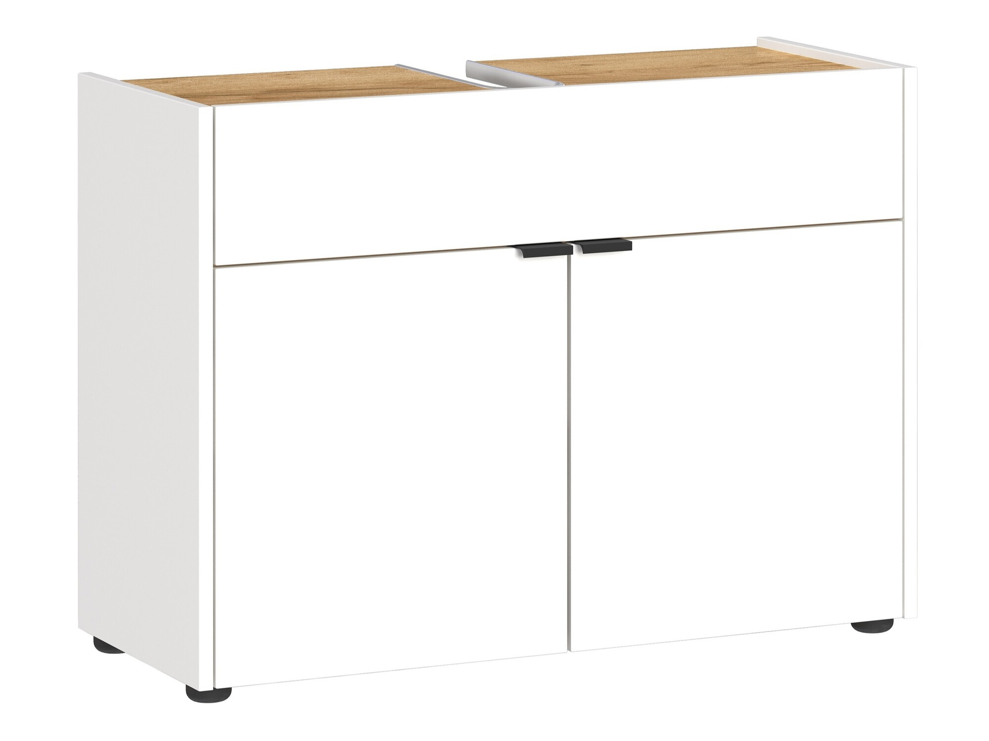 Kylpyhuonesetti Ventei 107 (Valkoinen + Navarra tammi)