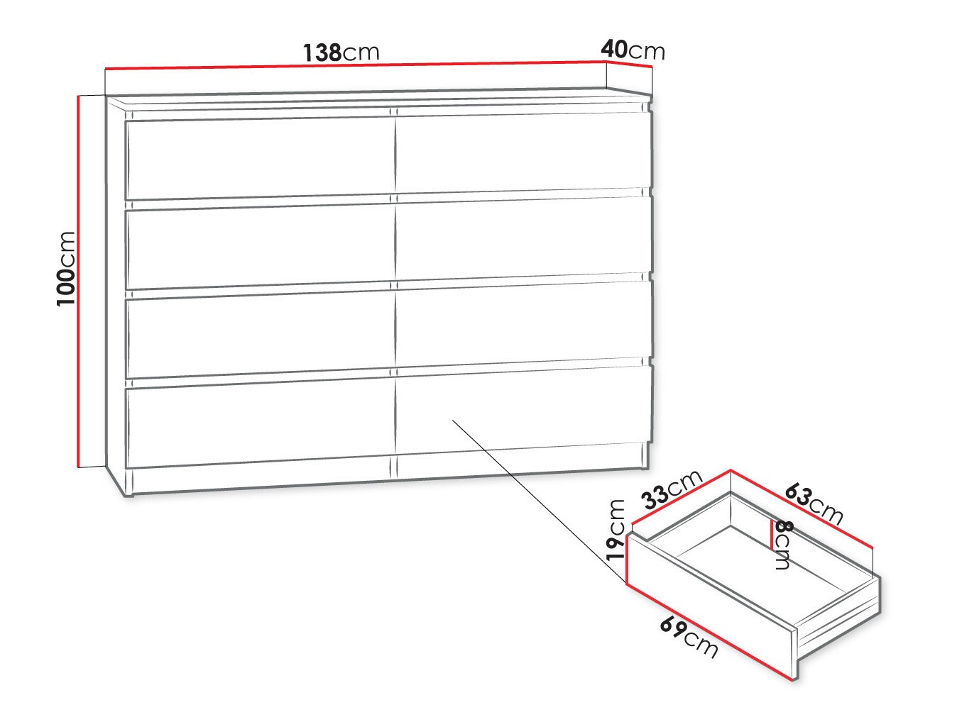 Lipasto Comfivo Structor III (Valkoinen)