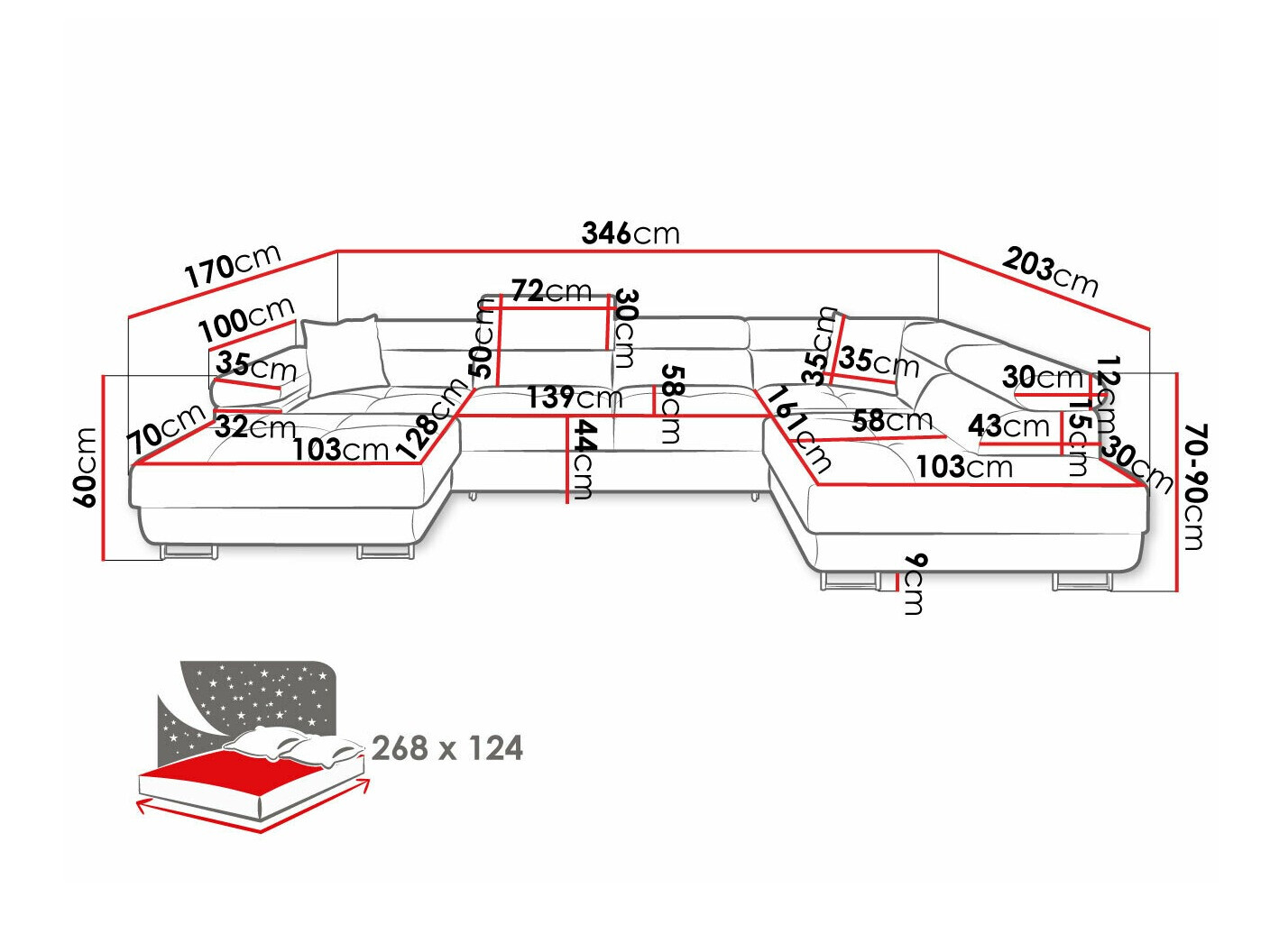 Kulmasohva Comfivo Eliferu 103 (Poso 14)