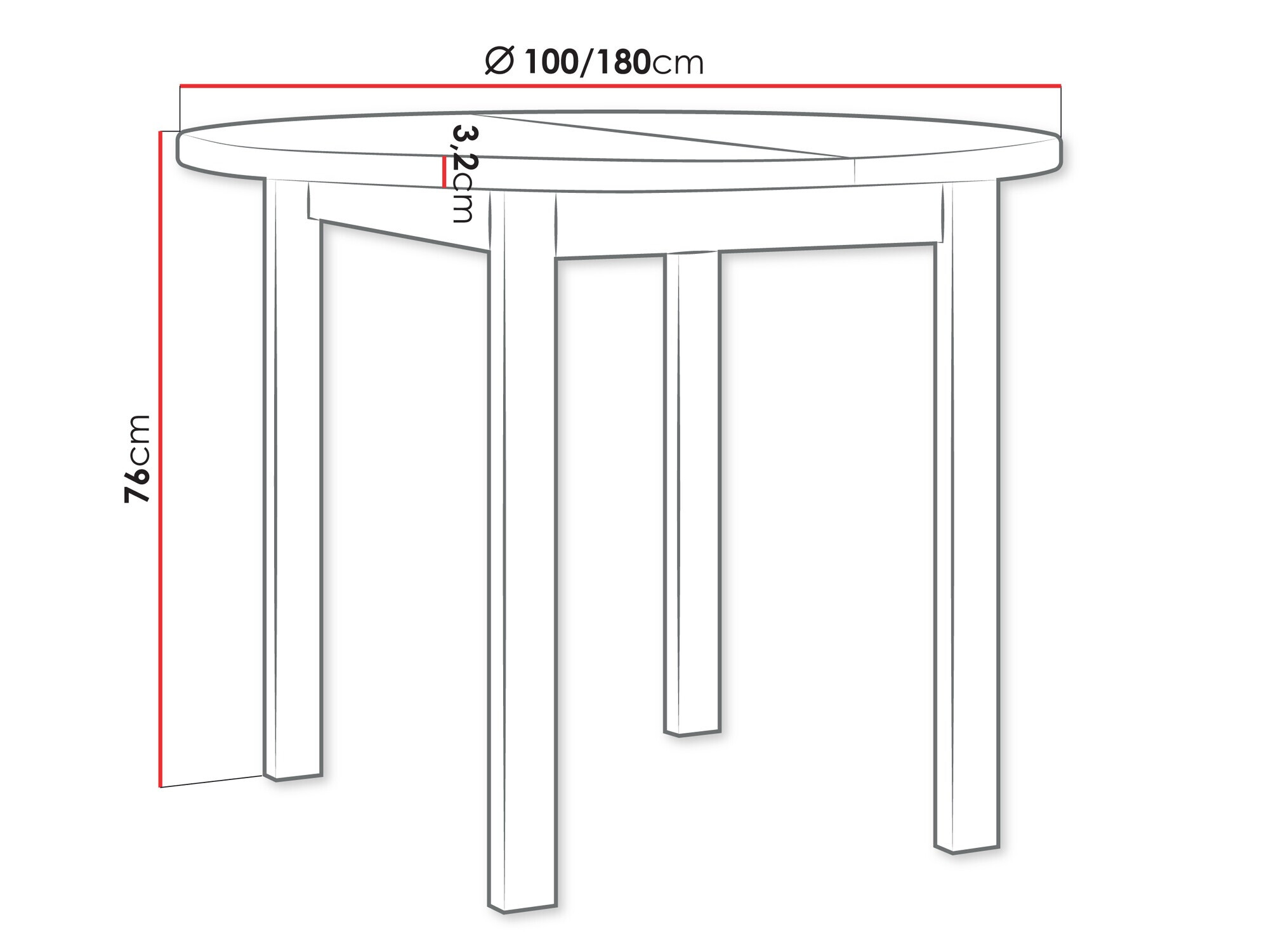 Pöytä Victorville 357 (Pähkinä)