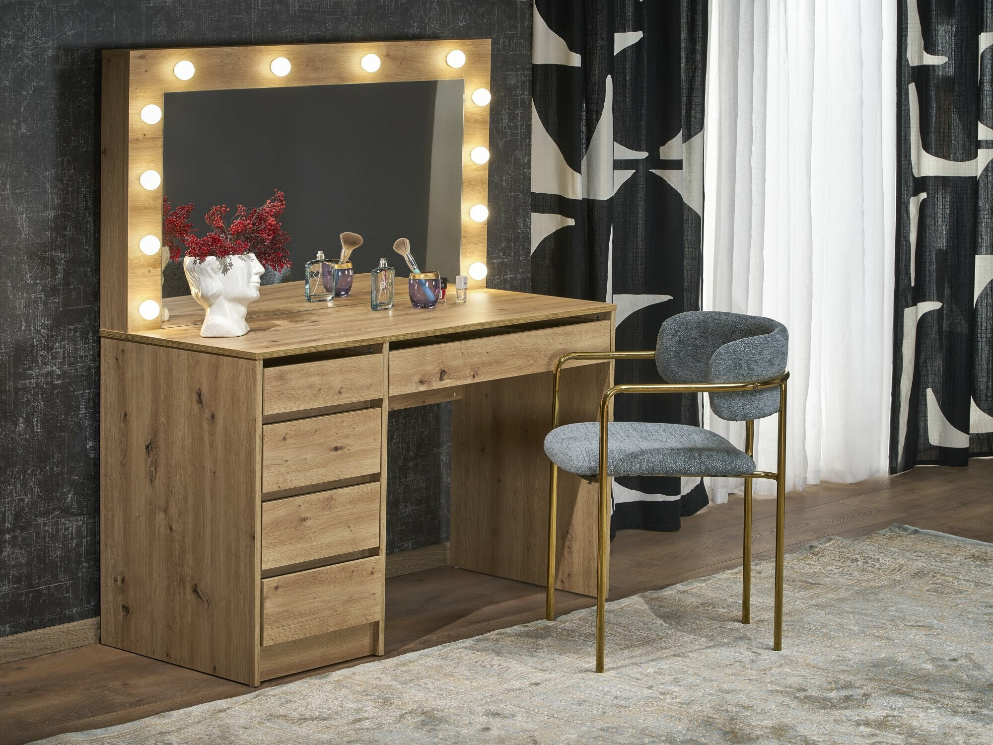 Kampauspöytä Houston 1504 (Artisaanitammi)