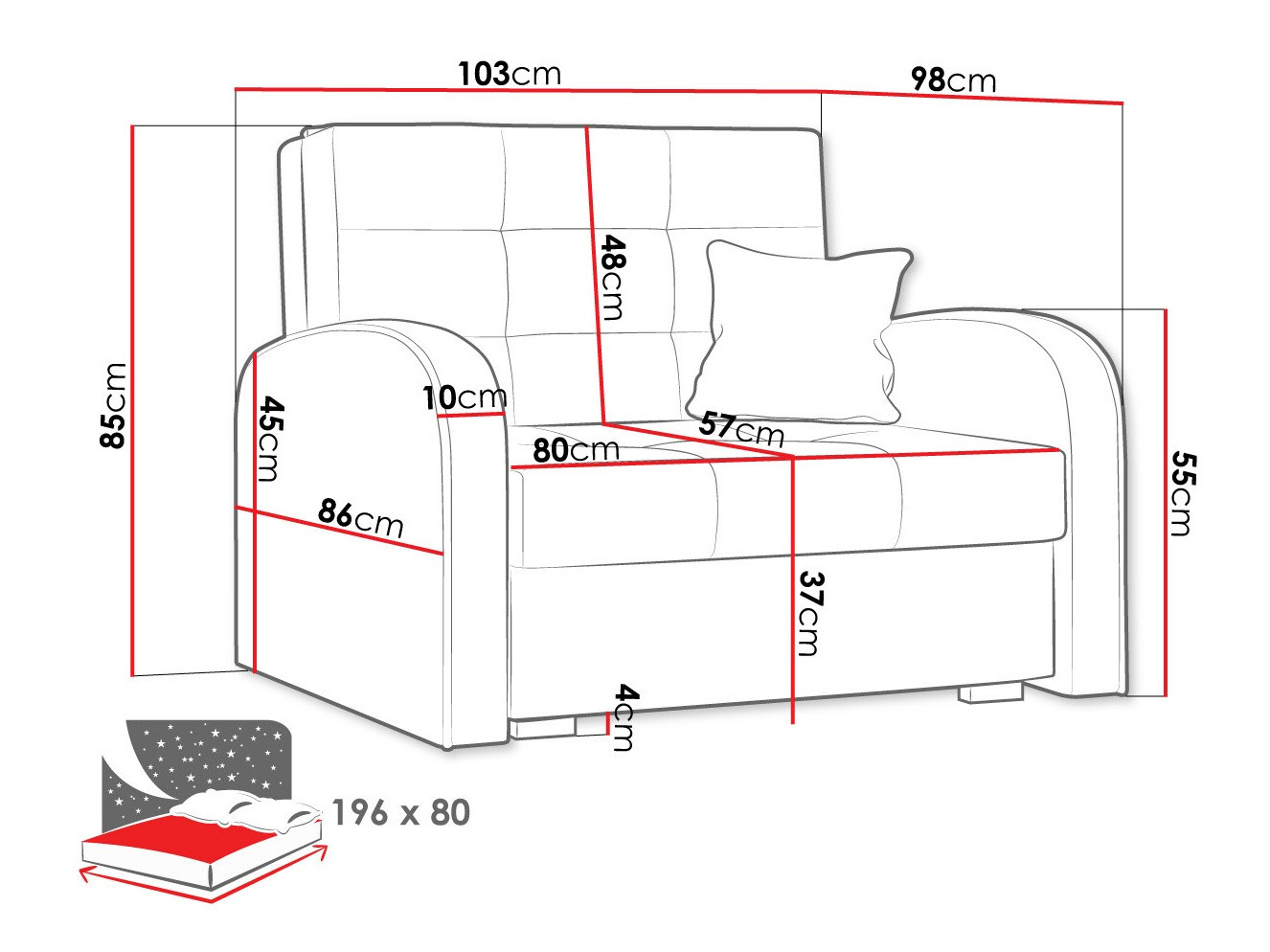 Nojatuoli Silona I (Aragon 03)