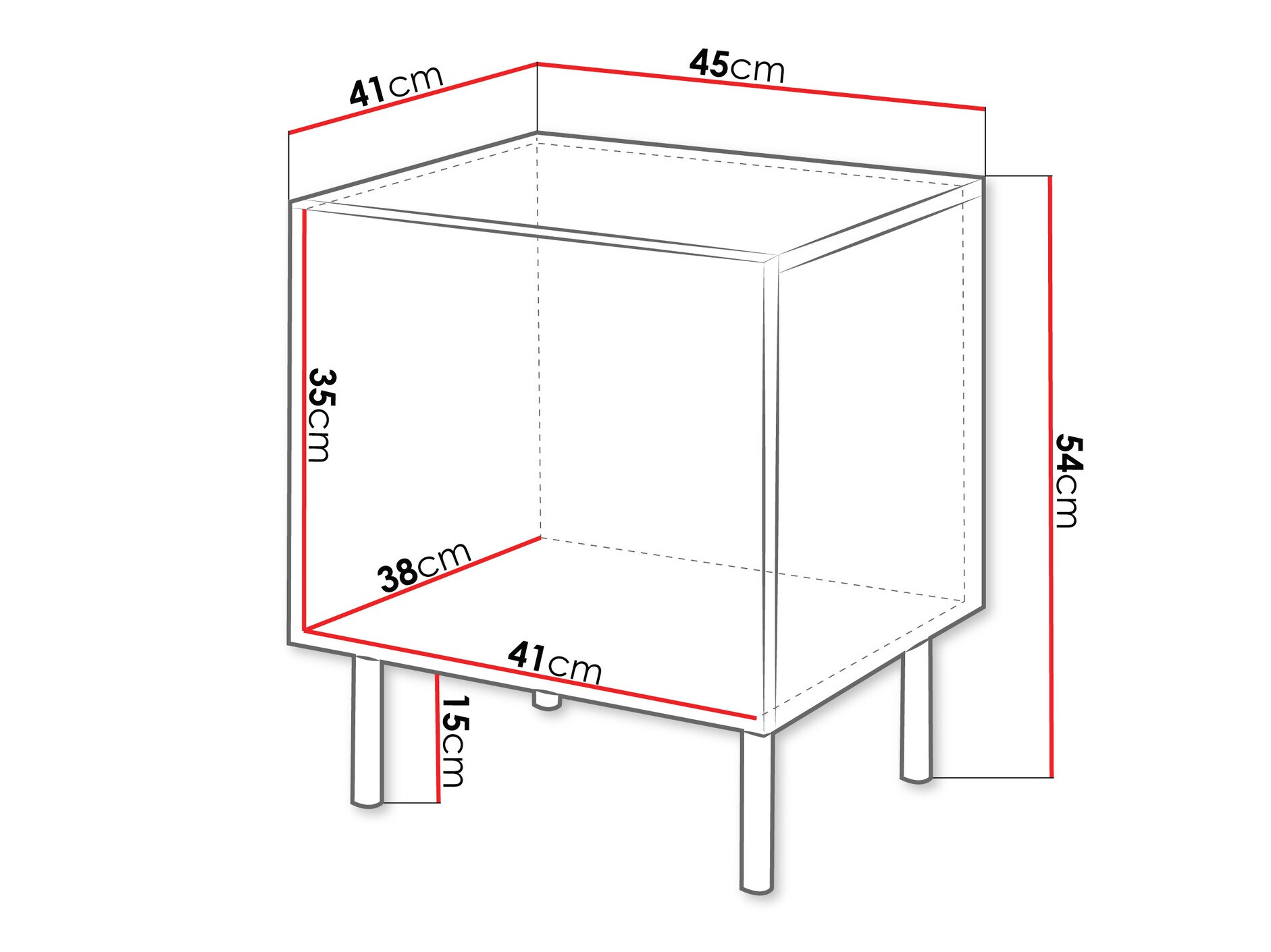 Yöpöytäsetti Studium