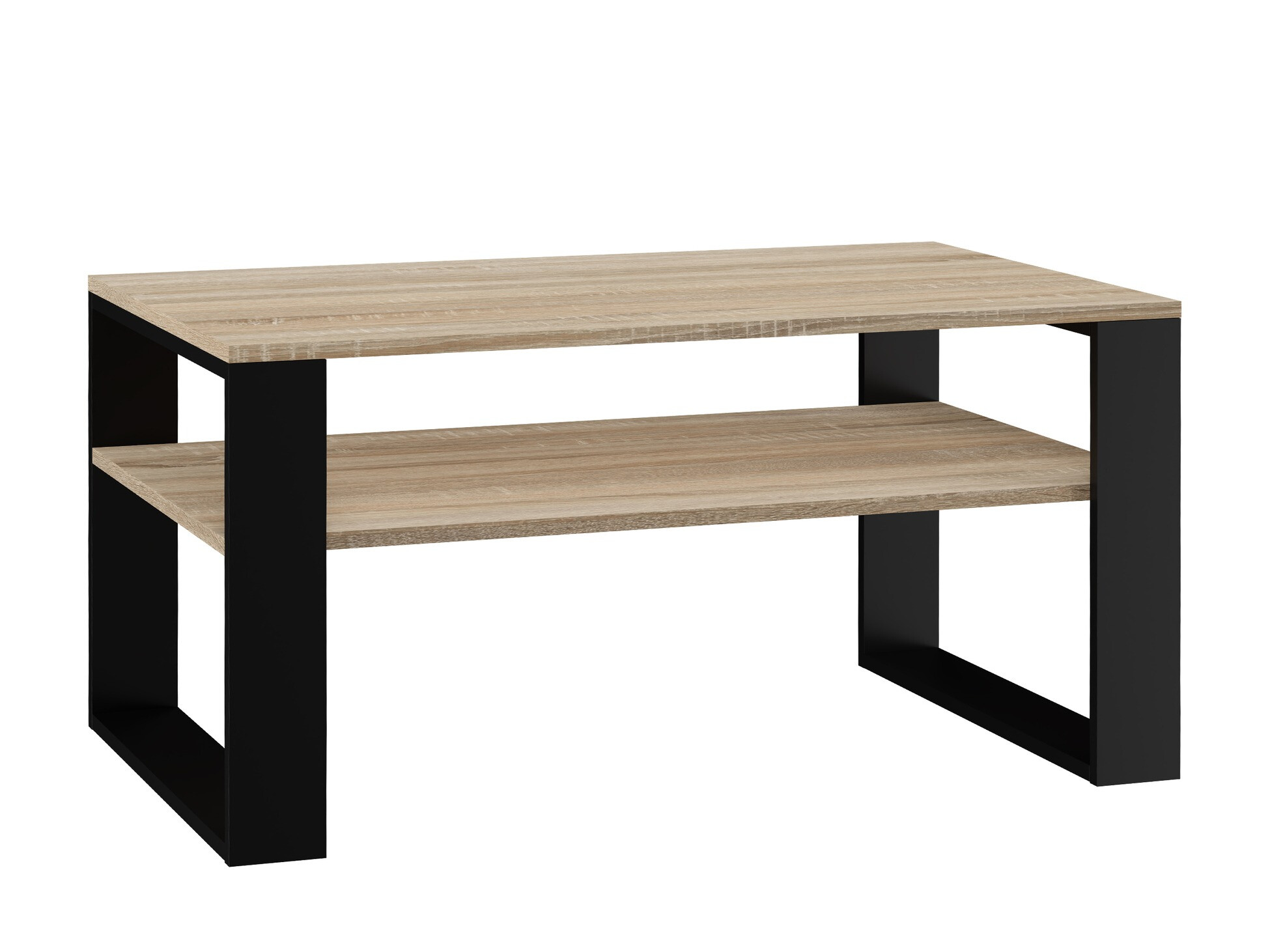 Sohvapöytä Mandeville 208 (Sonoma-tammi + Musta)