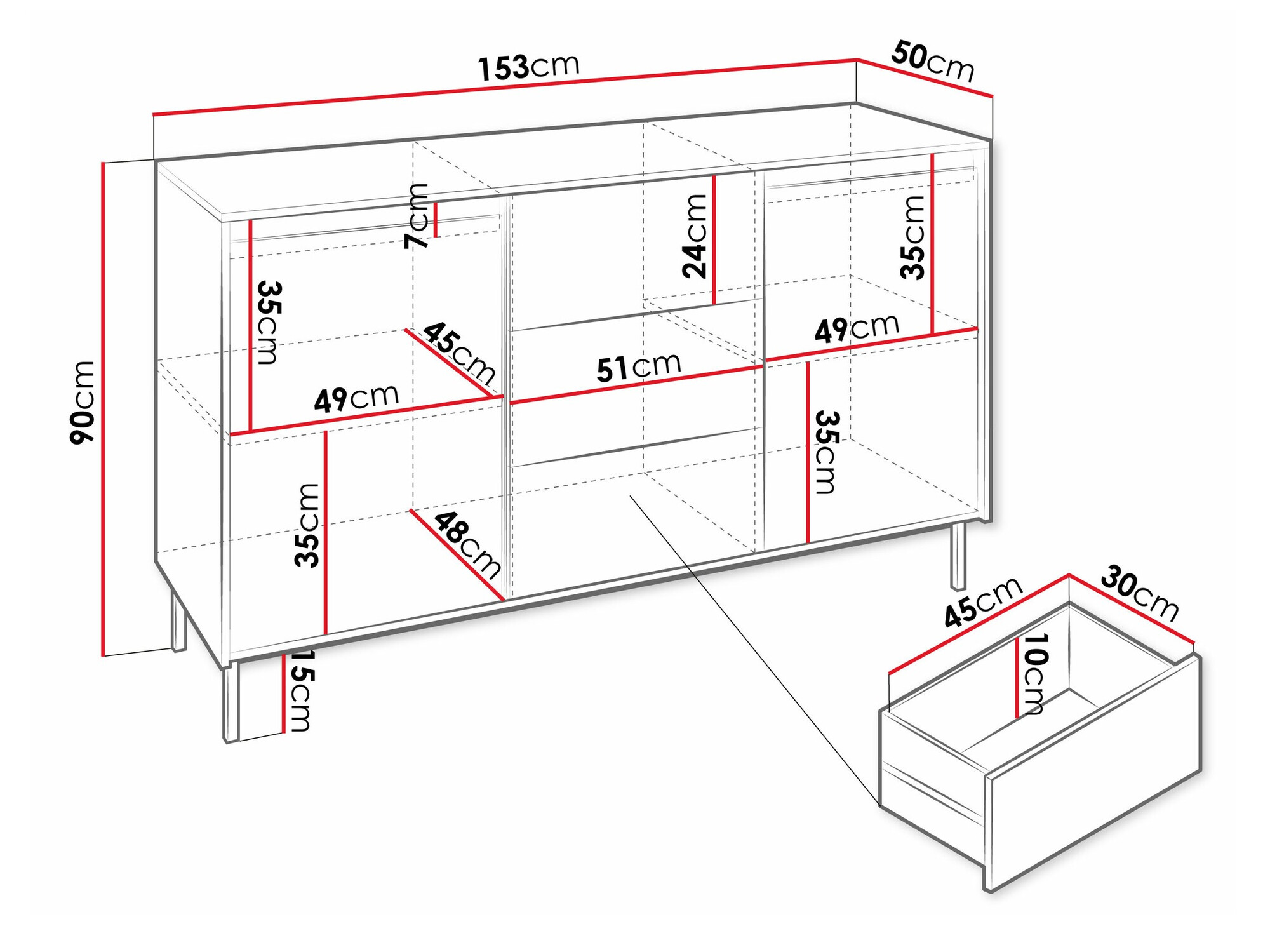 Lipasto Comfivo Delruva I (Musta)