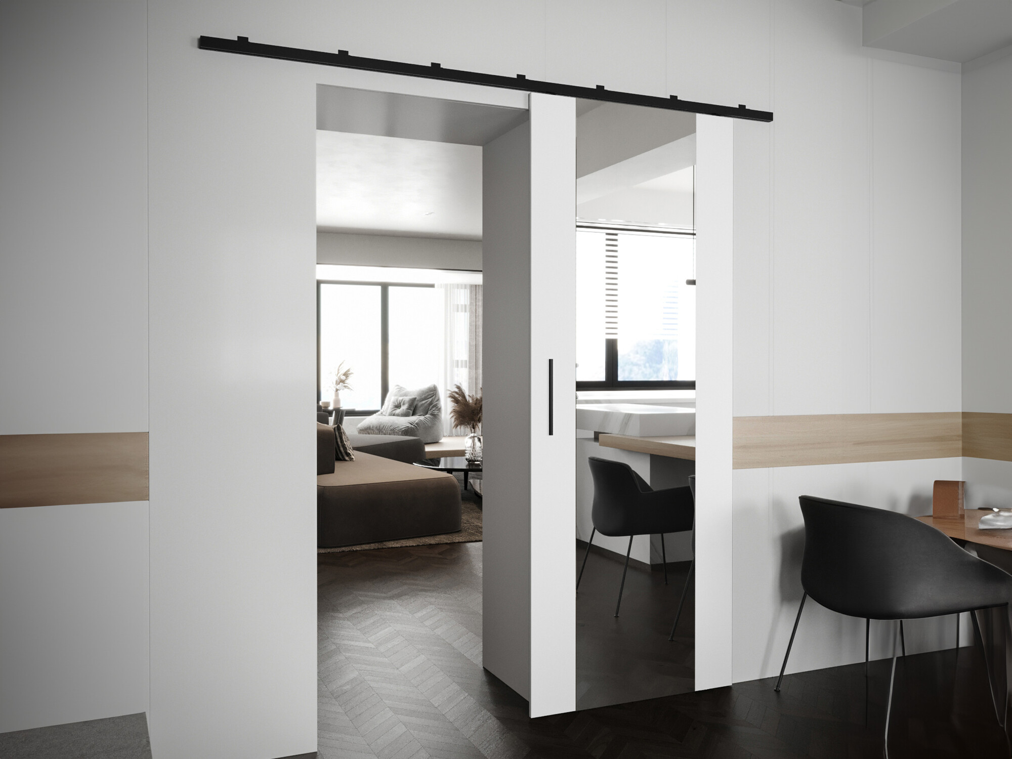 Liukuovi Hartford 488 (Valkoinen)