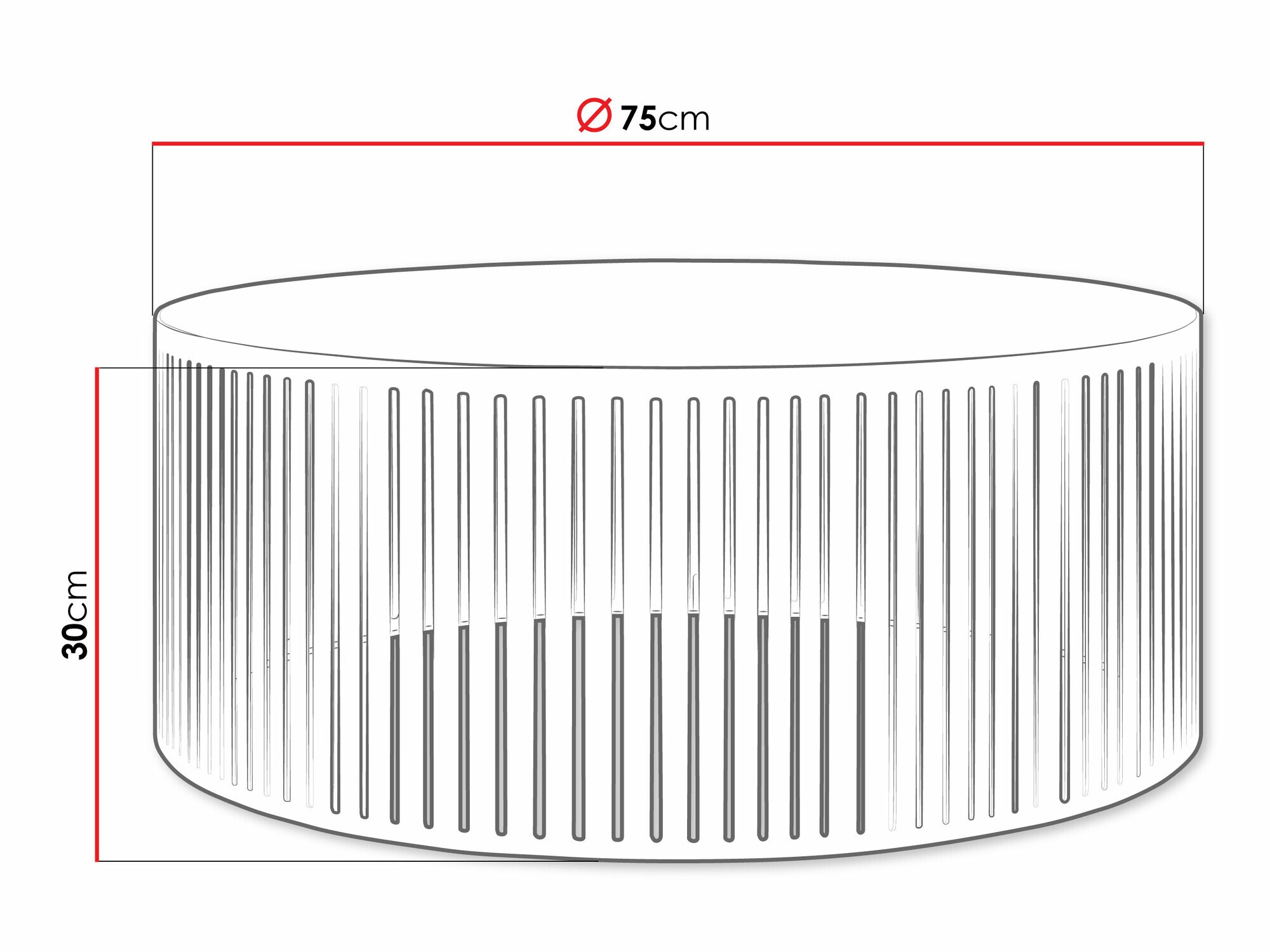 Sohvapöytä Prunis (Musta)