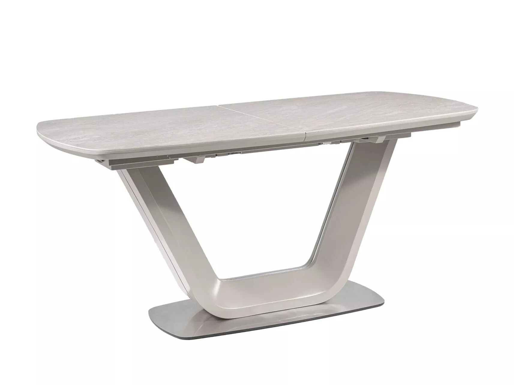 Pöytä Detroit 116 (Harmaa marmori + Harmaa)