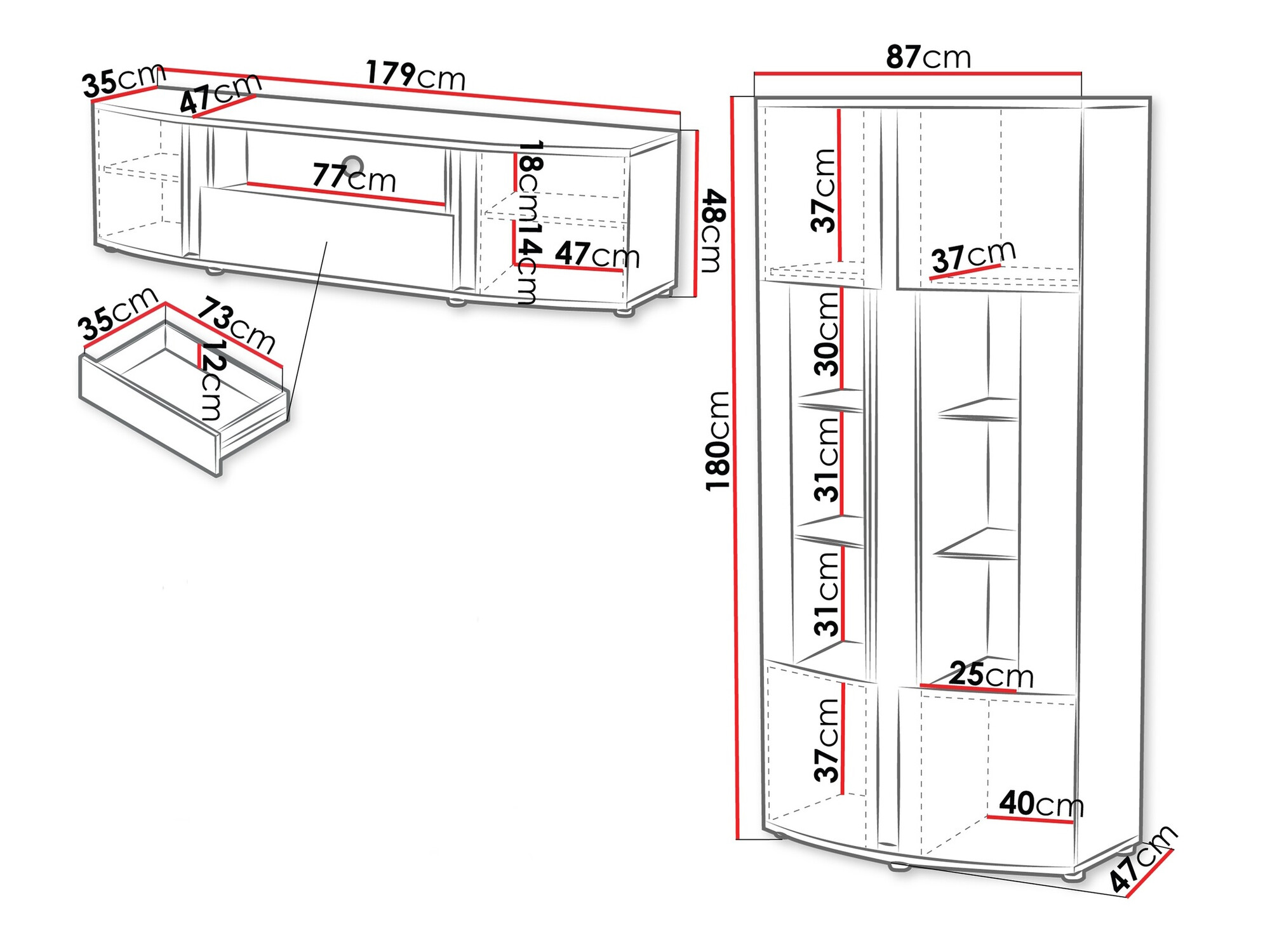Olohuonesetti Charlotte 200