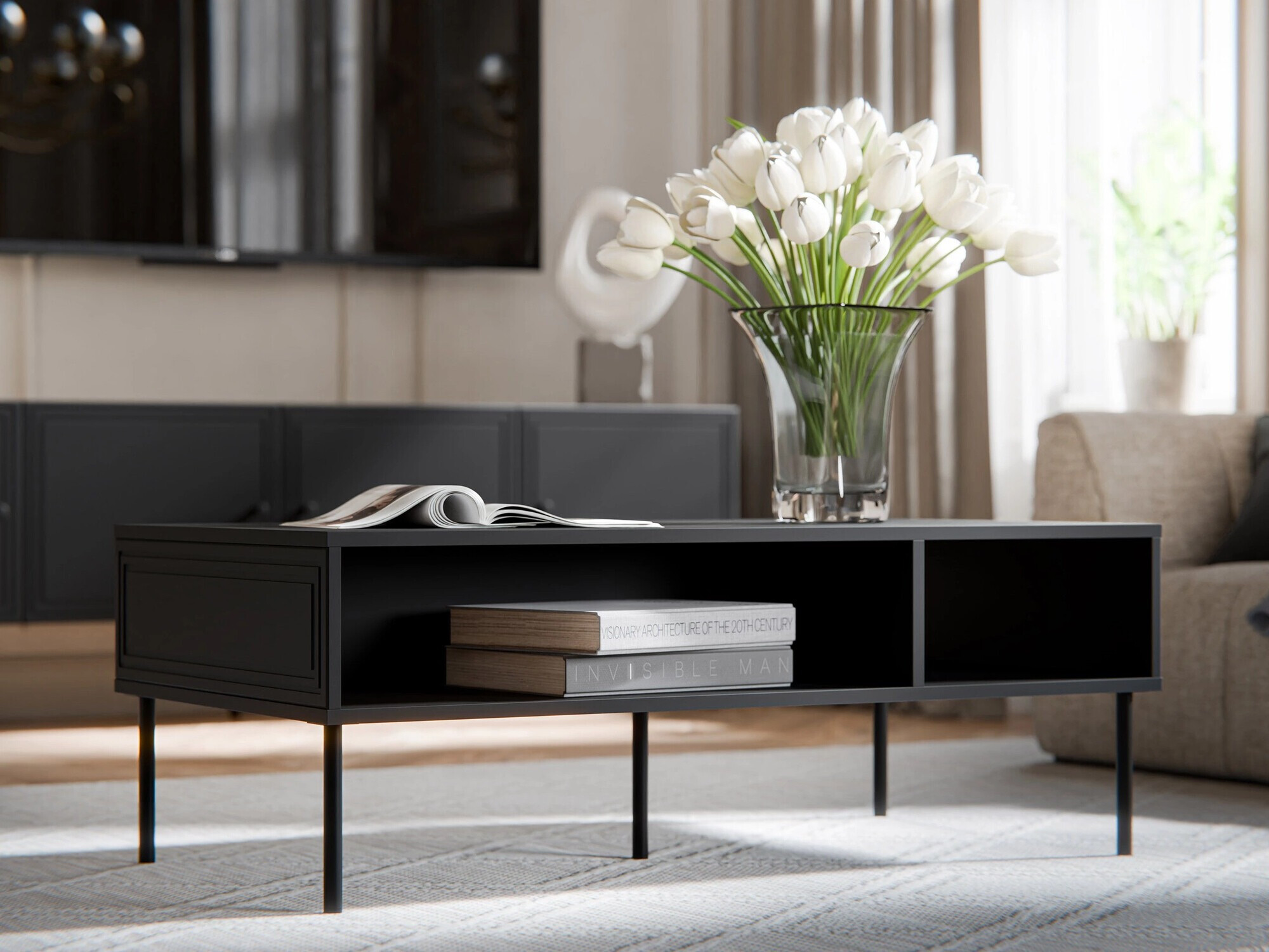 Sohvapöytä Monciru 101 (Musta)