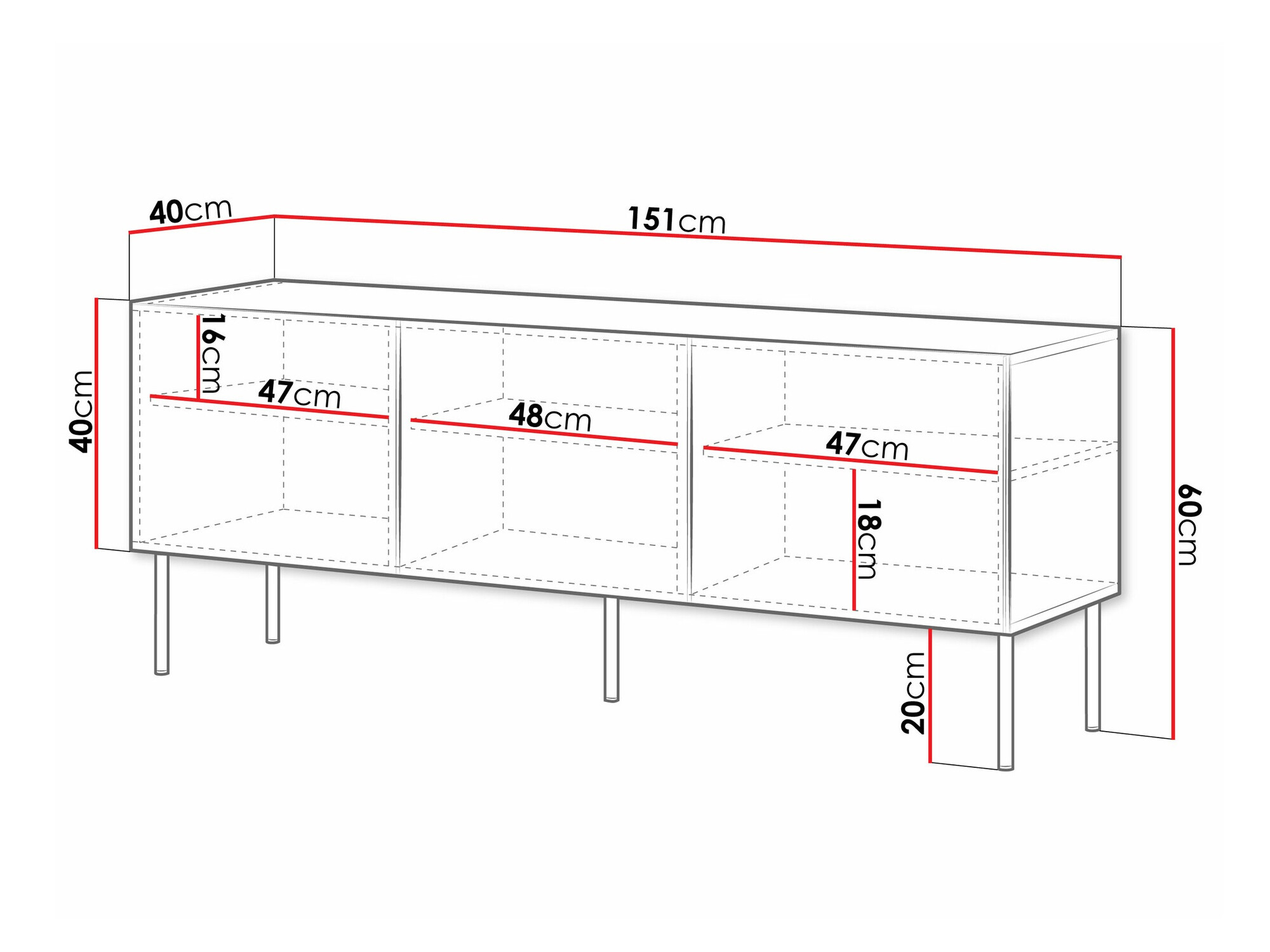 TV-taso Celra (Valkoinen)