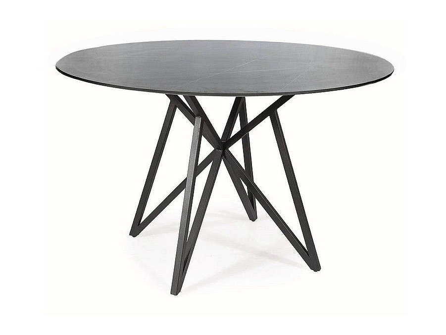 Pöytä Detroit 341 (Harmaa marmori + Musta)
