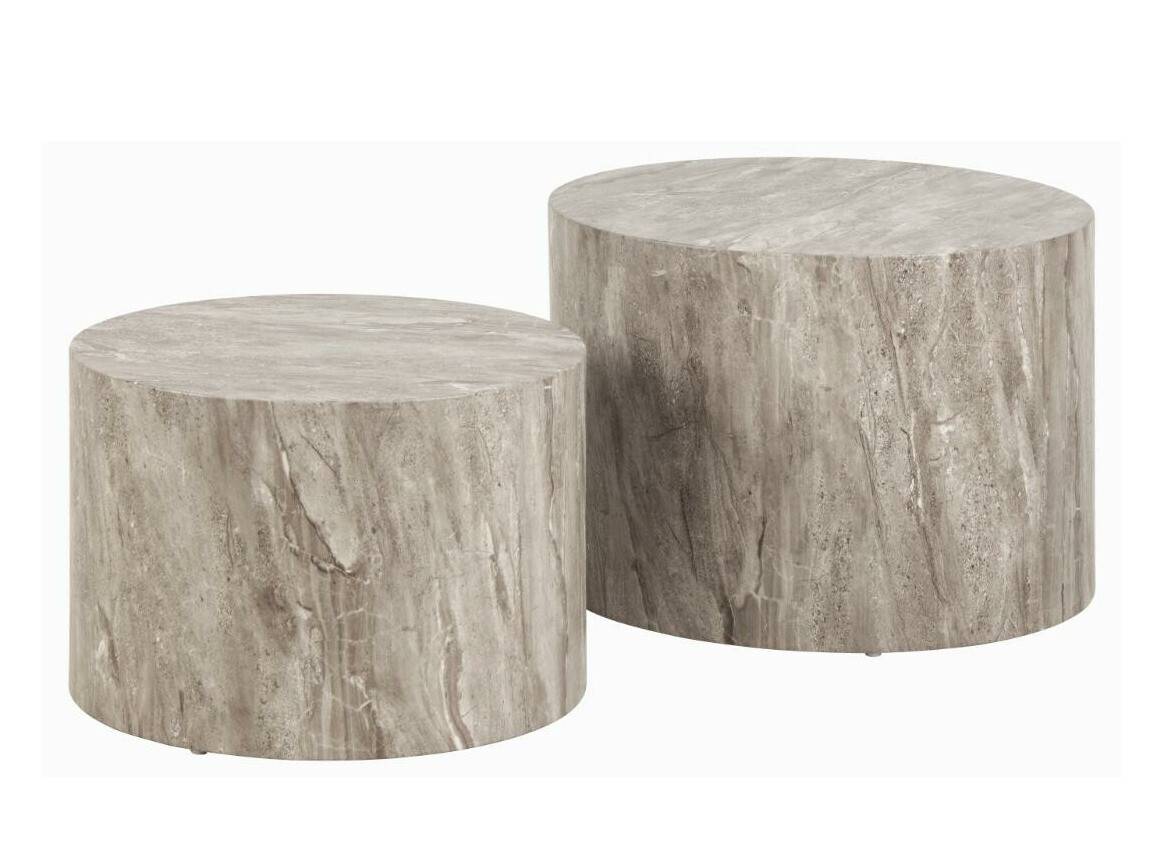 Sohvapöytäsetti Norsica 800 (Harmaa)