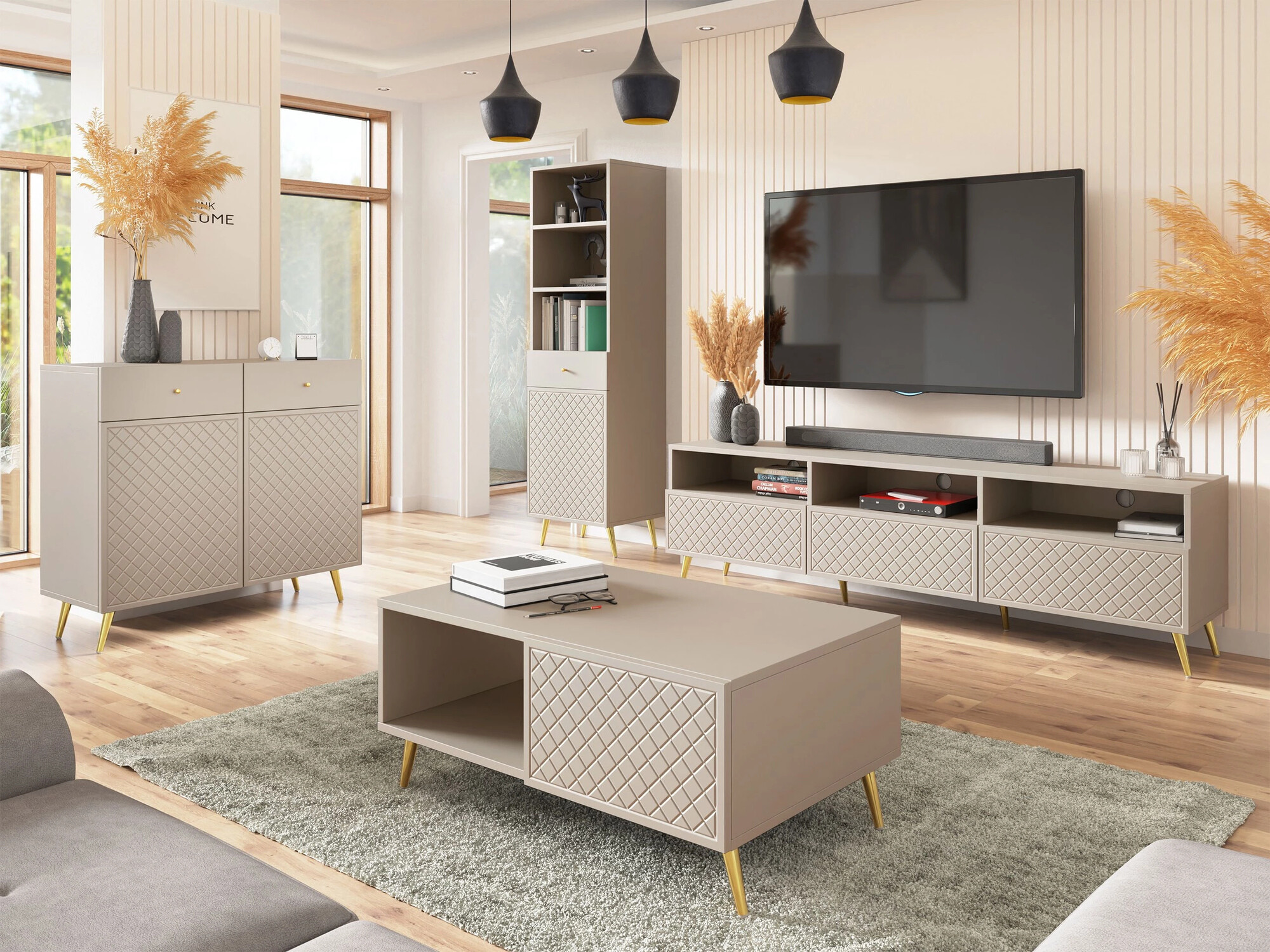 TV-taso Comfivo 488 (Beige)