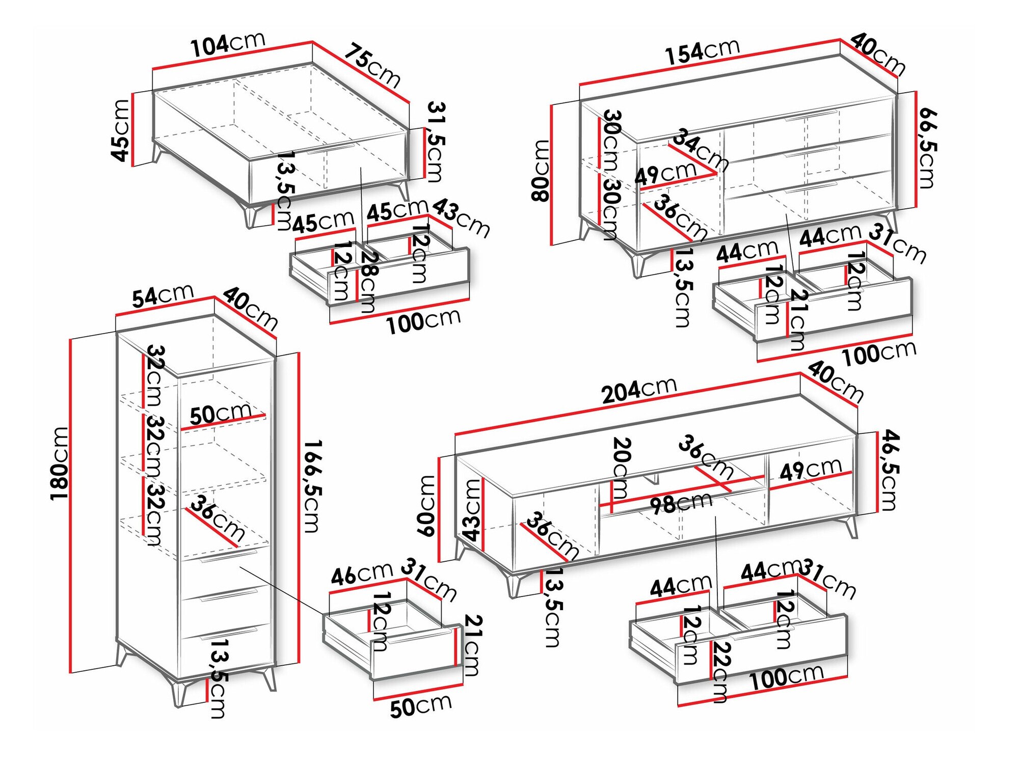 Olohuonesetti Comfivo Citrus