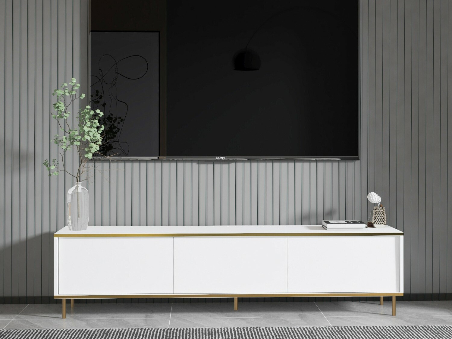 TV-taso Kailua 2573 (Valkoinen + Kultainen)