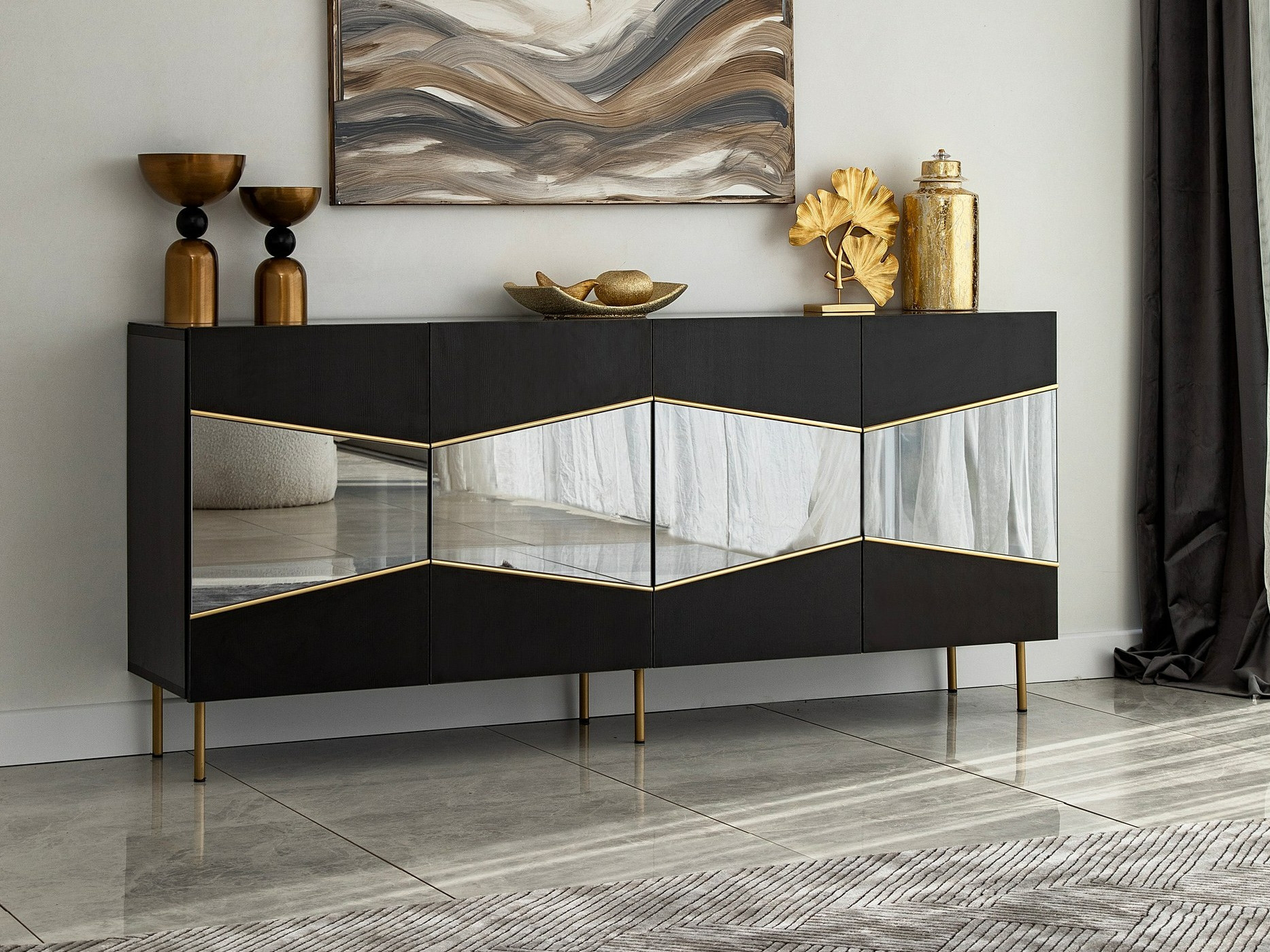 Senkki Kailua 2210 (Musta + Kultainen)