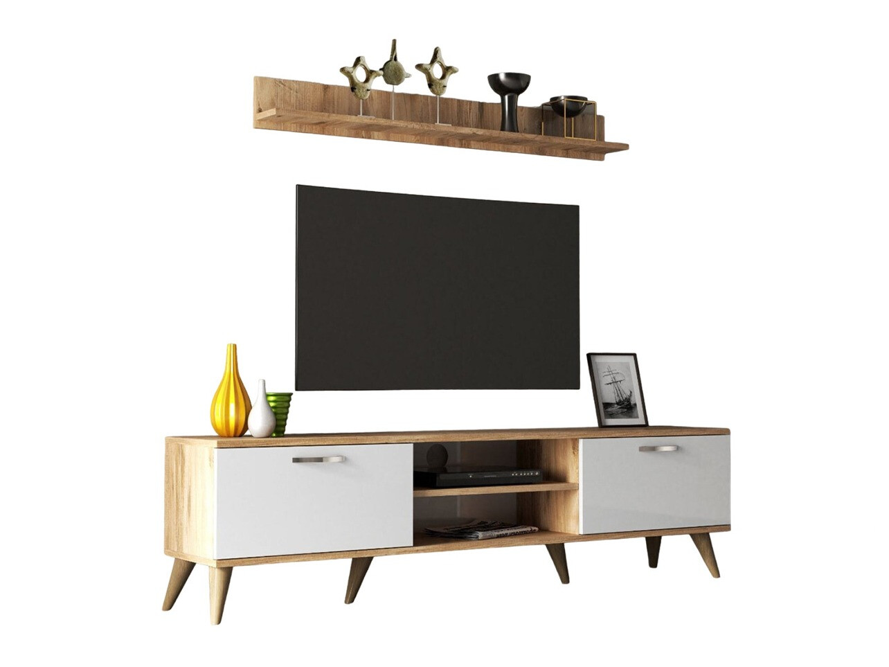 Olohuonesetti Calsona 118 (Mänty + Valkoinen)