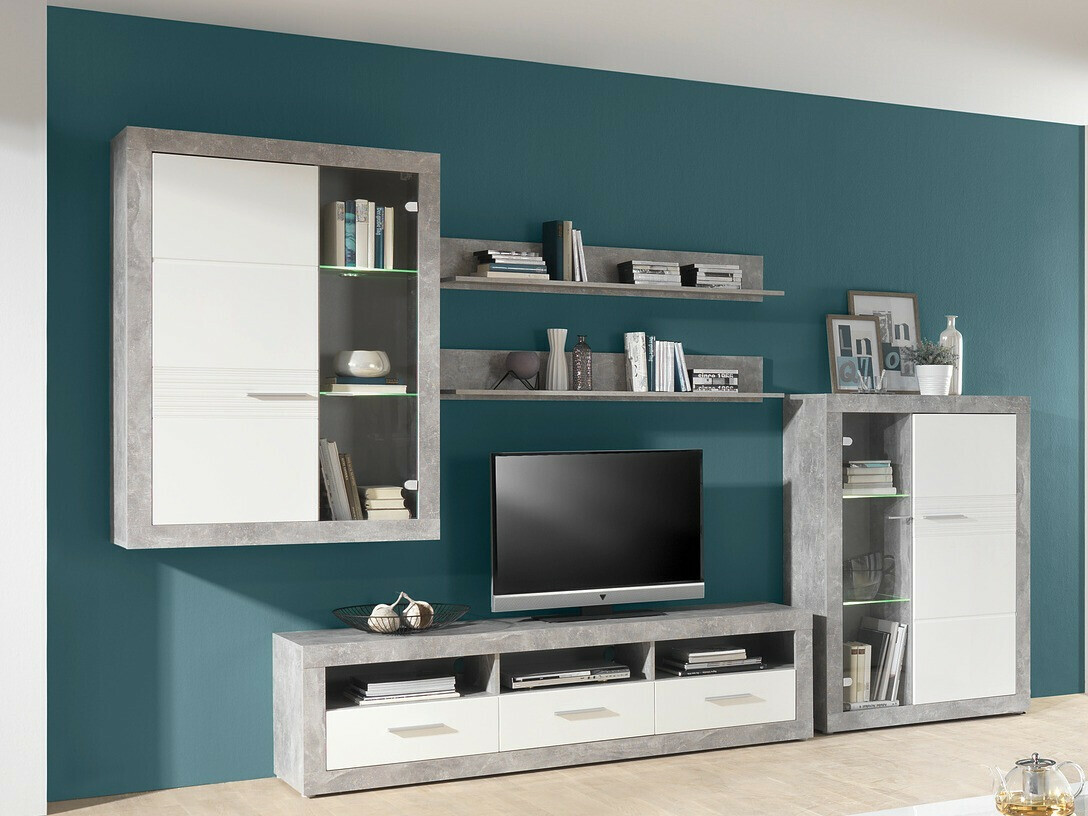 Olohuonesetti Romfera 116 (Harmaa + Valkoinen)