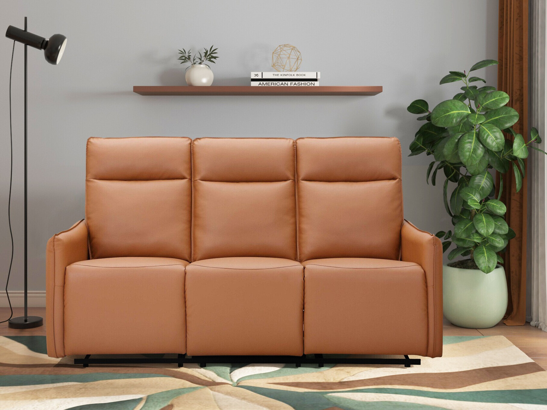 Sohva kallistustoiminnolla Tulsa 647 (Ruskea)