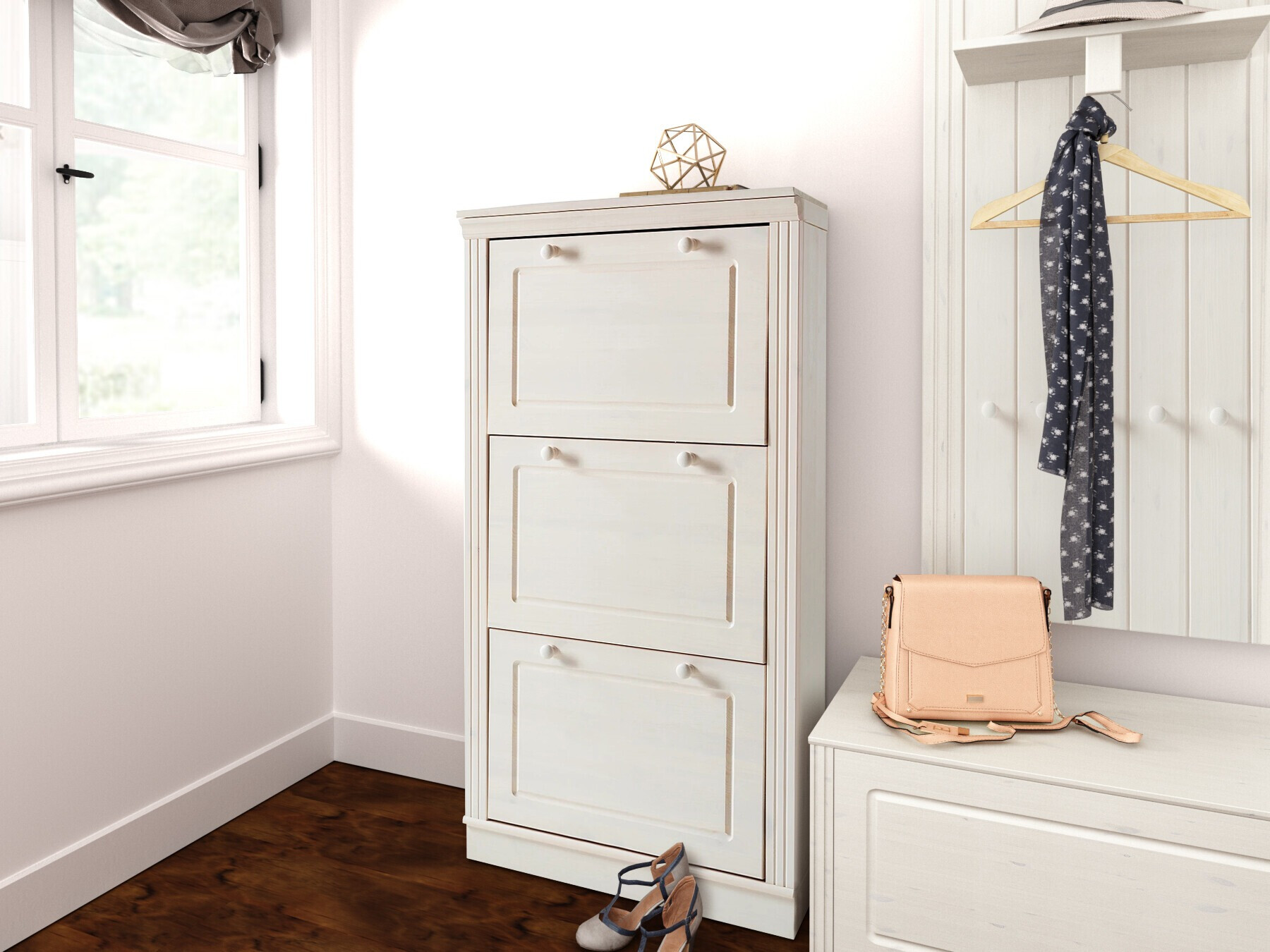 Kenkäkaappi Saltoro 138 (Valkoinen)