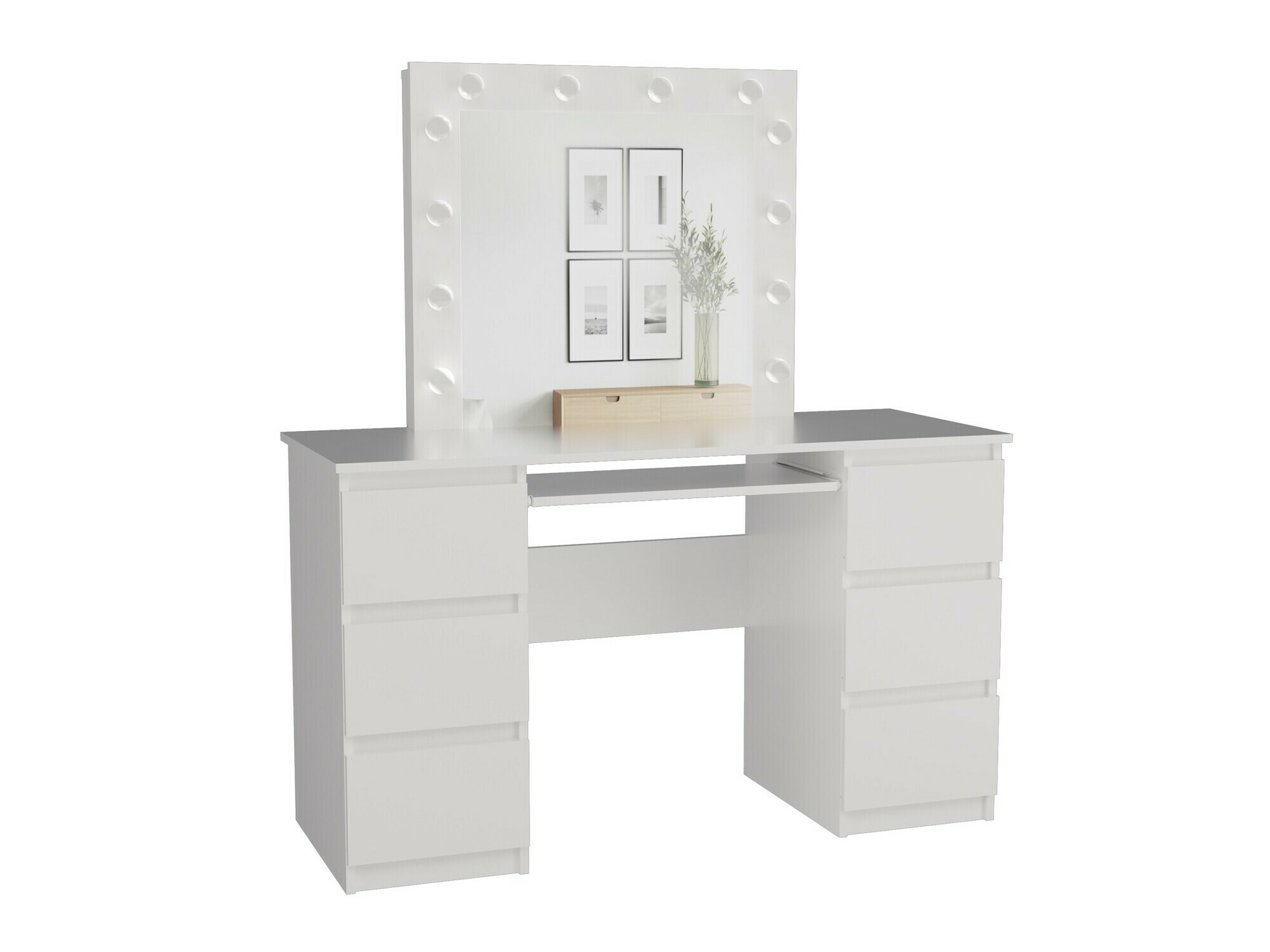 Kampauspöytä Mandeville 153 (Valkoinen)