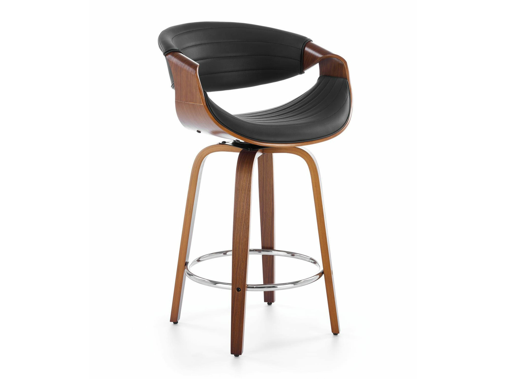 Baarituoli Houston 1599 (Musta + Pähkinä)