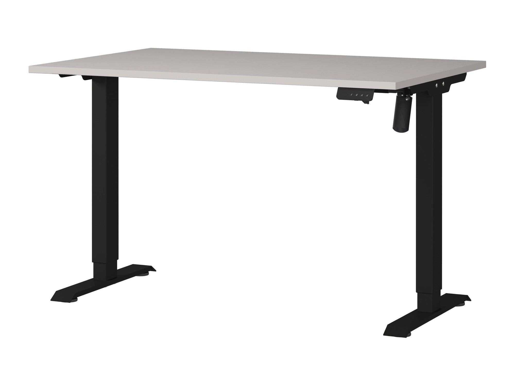 Korkeussäädettävä työpöytä Lartesi 115 (Kashmir + Musta)