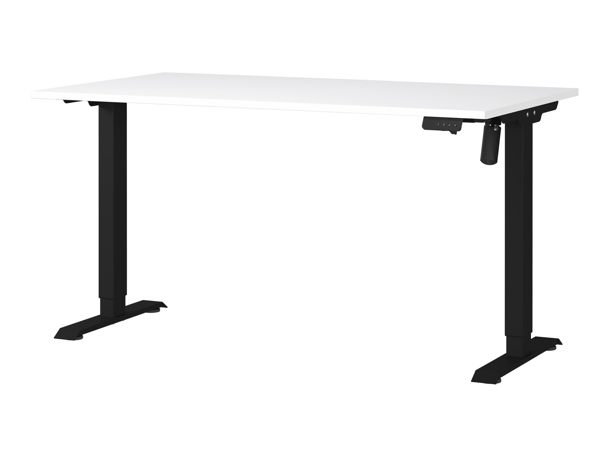 Korkeussäädettävä työpöytä Lartesi 116 (Valkoinen + Musta)