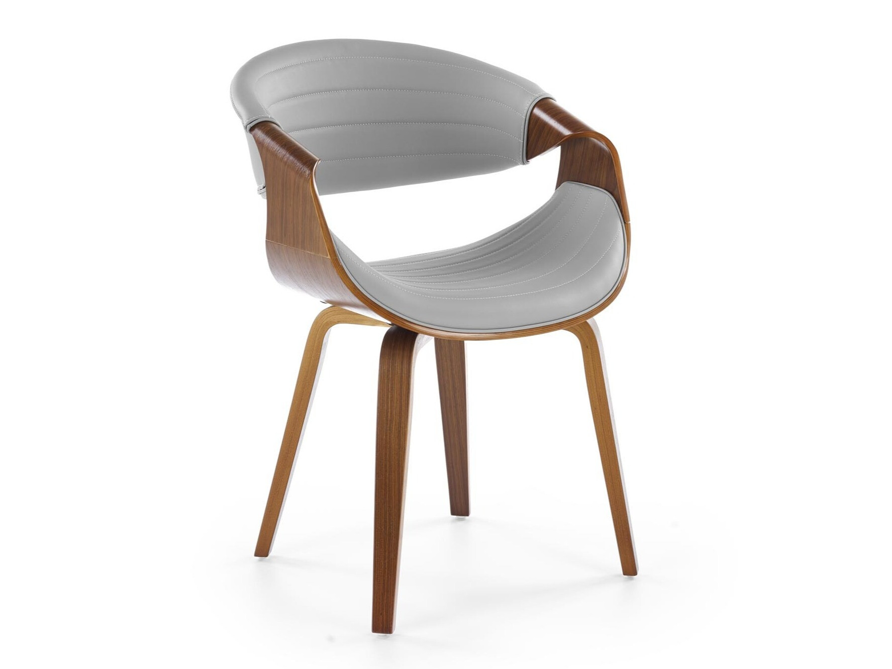 Tuoli Houston 1596 (Harmaa + Pähkinä)