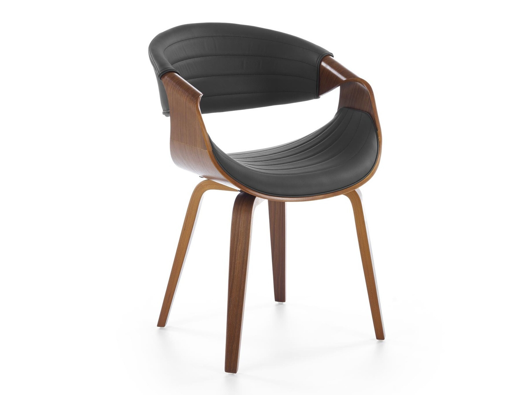 Tuoli Houston 1596 (Musta + Pähkinä)