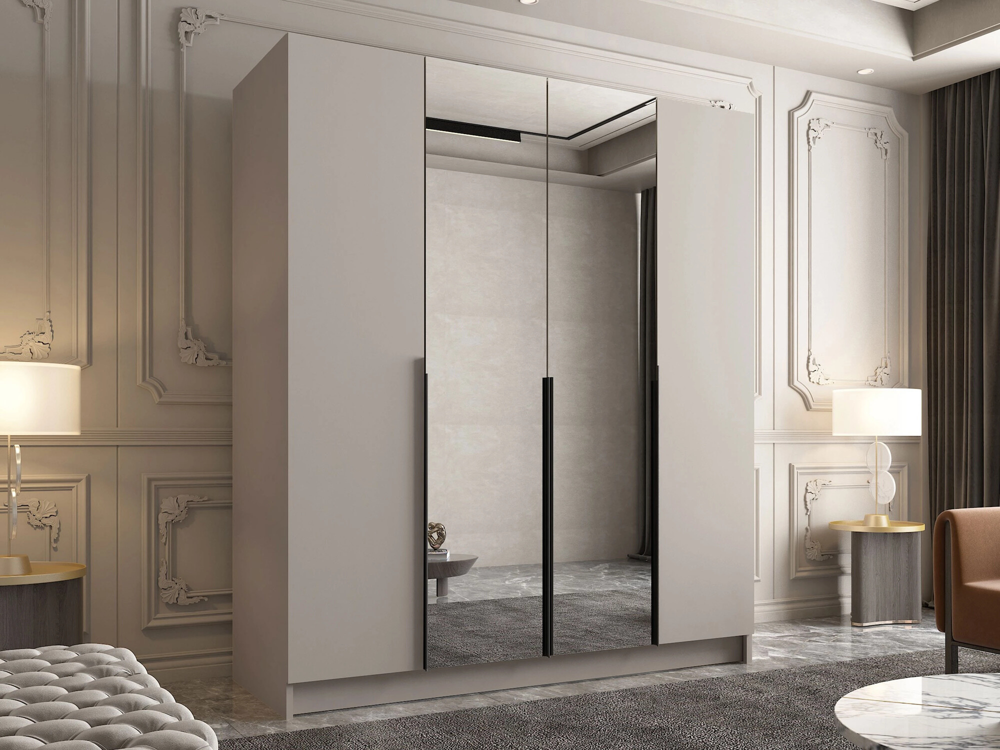 Vaatekaappi Closico 191 (Kashmir + Musta)