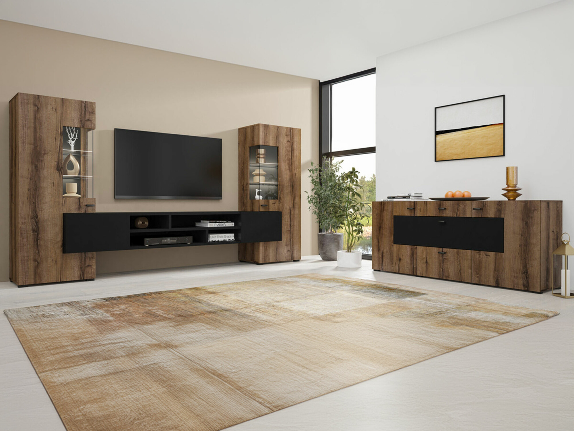 Olohuonesetti Mondalo 105 (Monastery-tammi + Mattamusta)