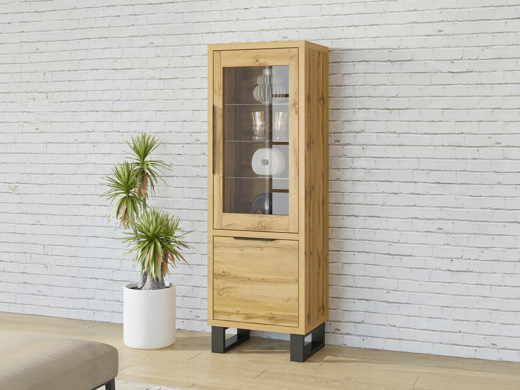 Hylly Avicavu 108 (Wotan tammi + Musta)