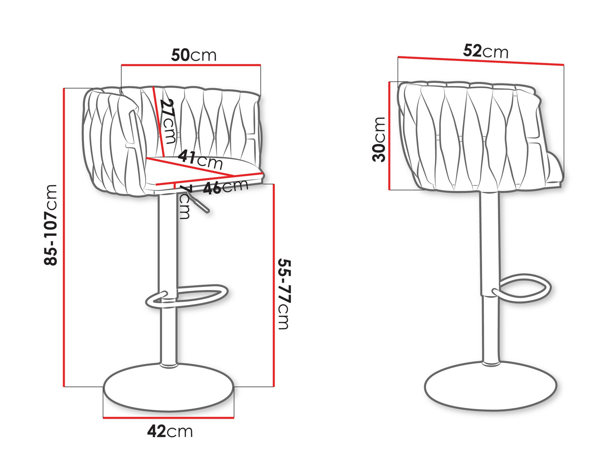 Baarituoli Comfivo Hilaritas IV (Kultainen + Beige)