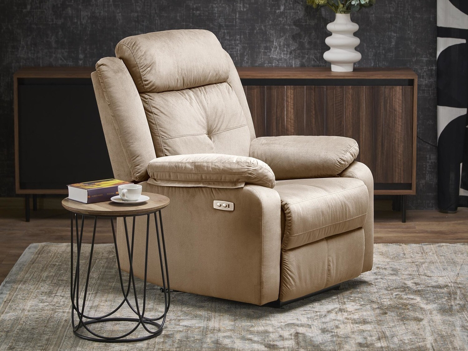 Kallistuva nojatuoli Houston 1781 (Beige)