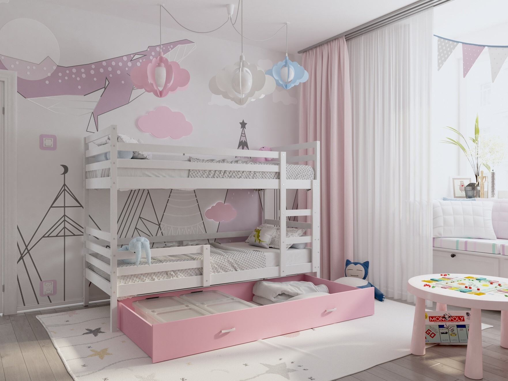 Kerrossänky Aurora 108 (Valkoinen)