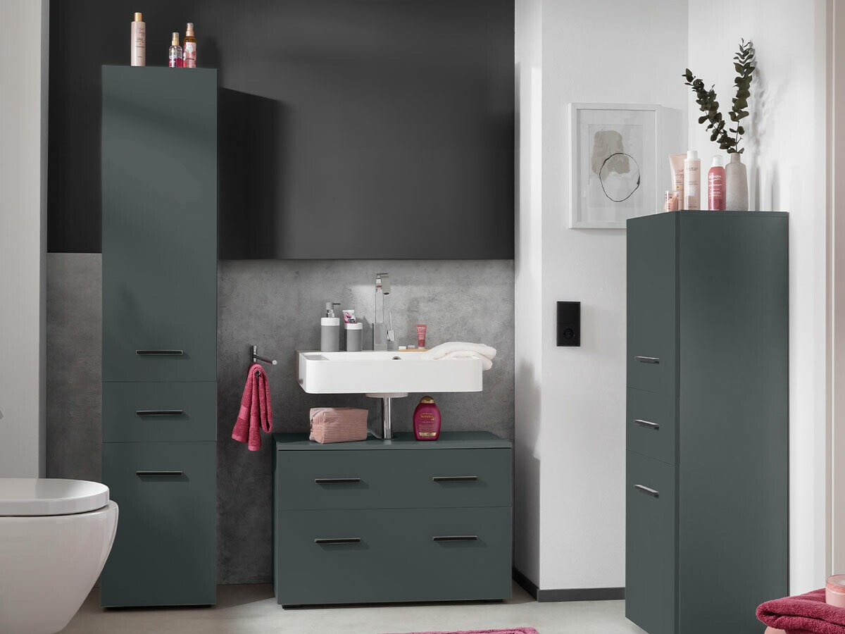 Kylpyhuonesetti Larlori 105 (Antrasiitti)