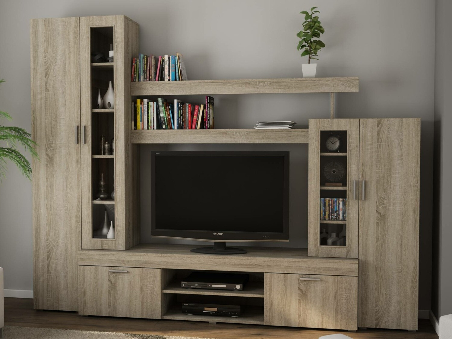 Olohuonesetti Lexington 126 (Sonoma-tammi)