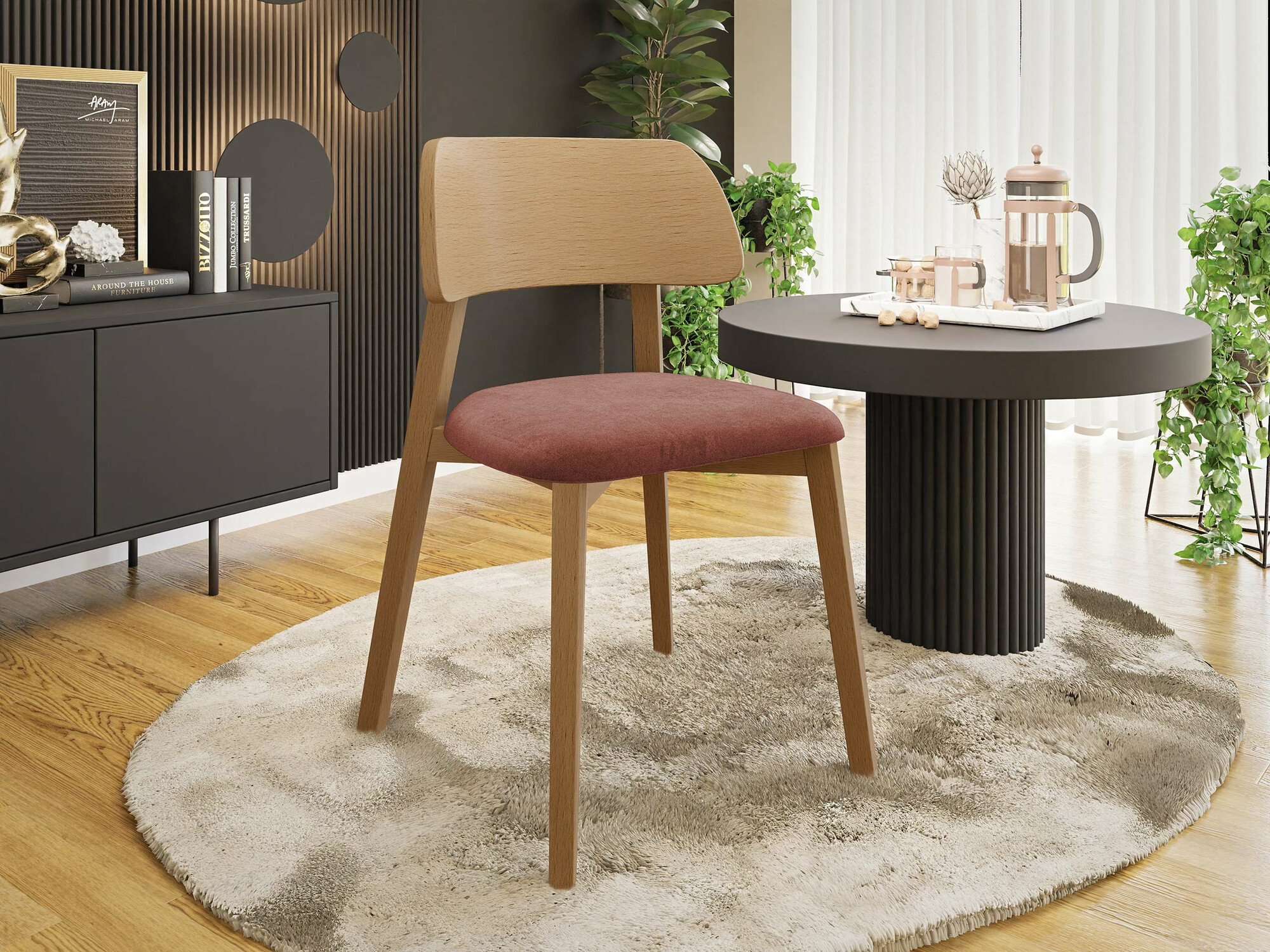 Tuoli Jackson 112 (Vaalea puu)