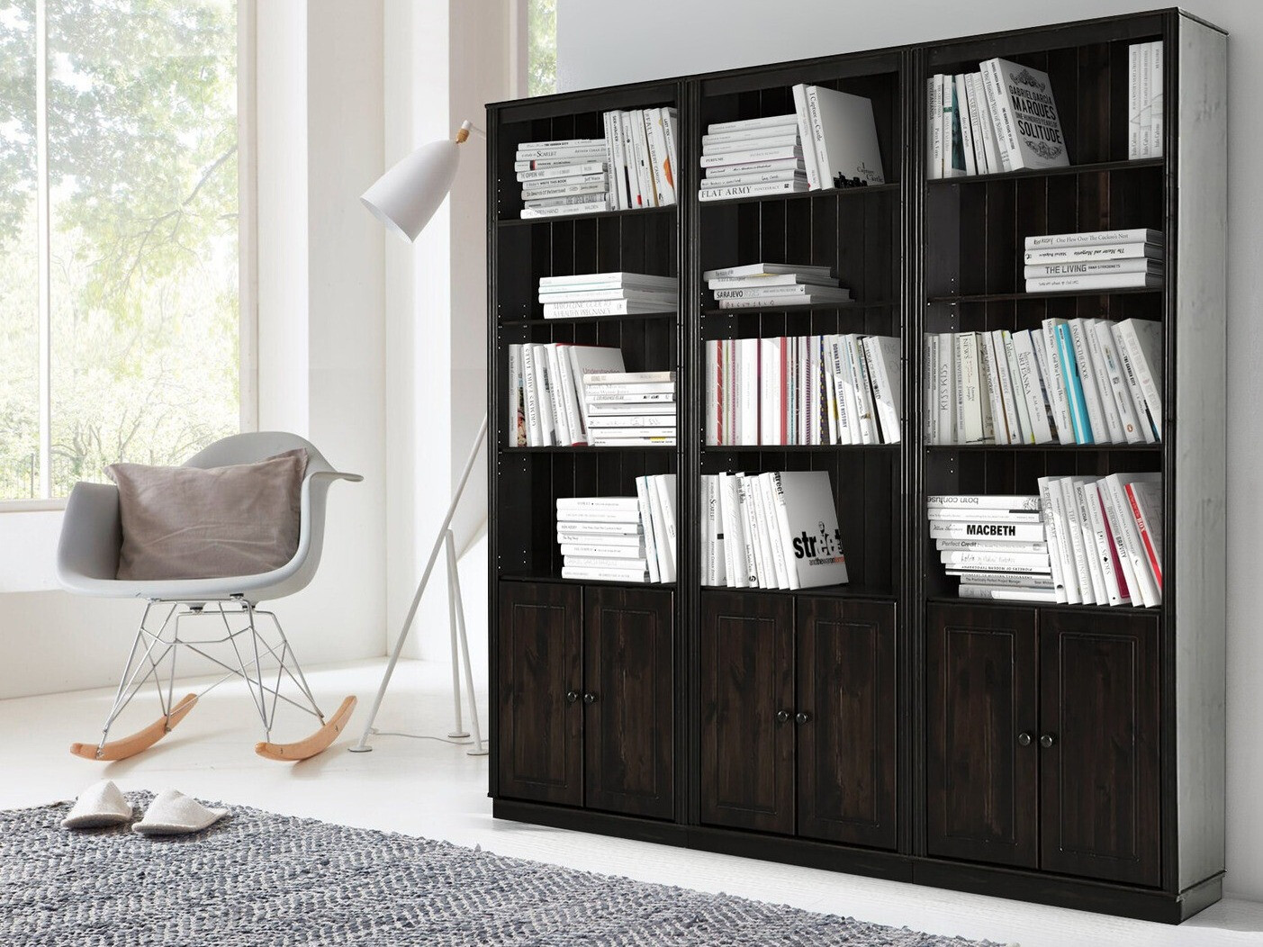 Hyllysetti Saltoro 117 (Tummanruskea)