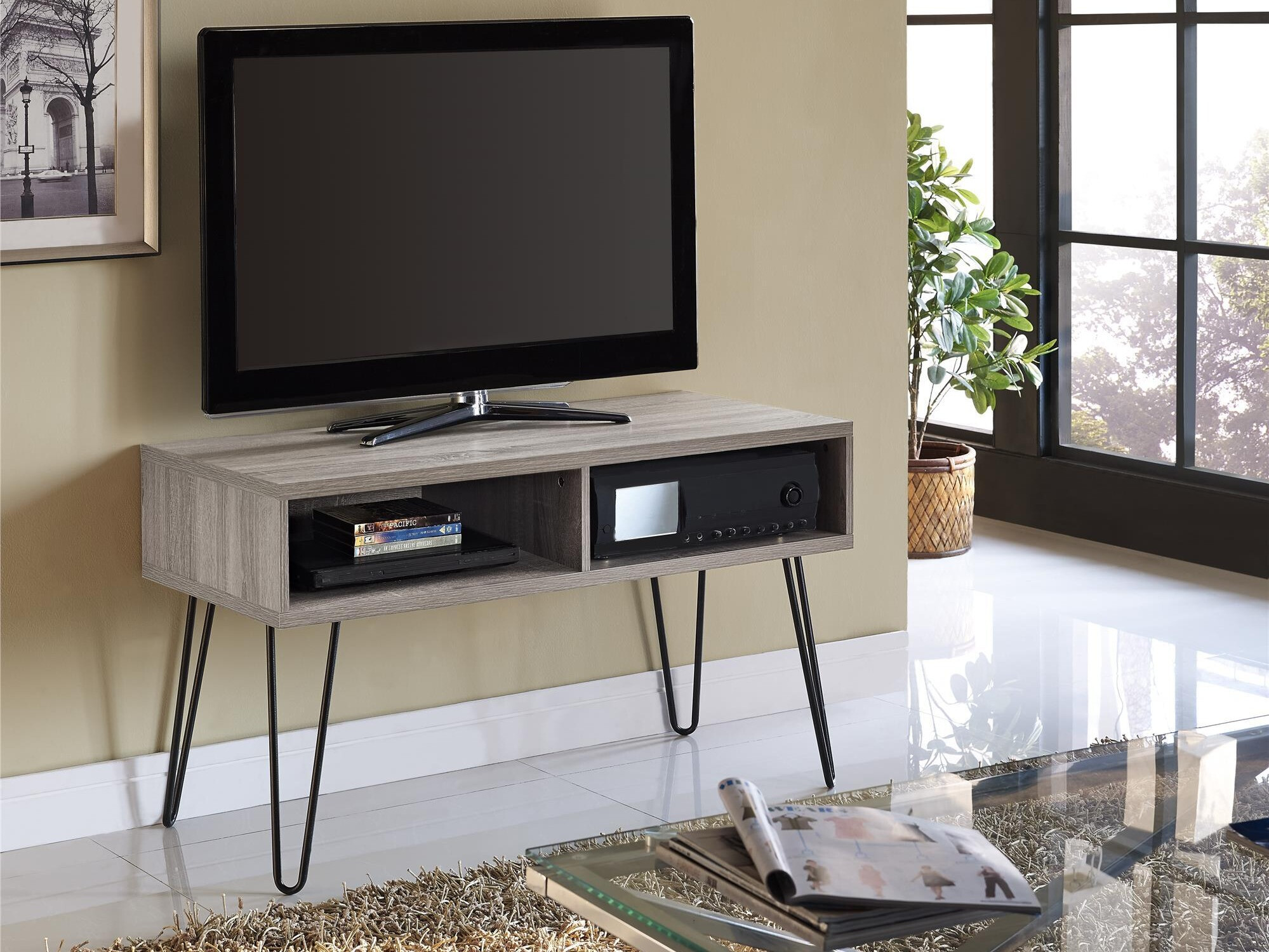 TV-taso Tulsa 119 (Vaalea tammi)