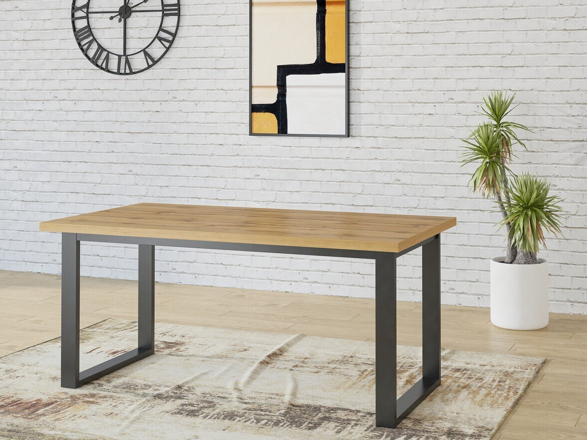 Pöytä Avicavu 111 (Wotan tammi + Musta)