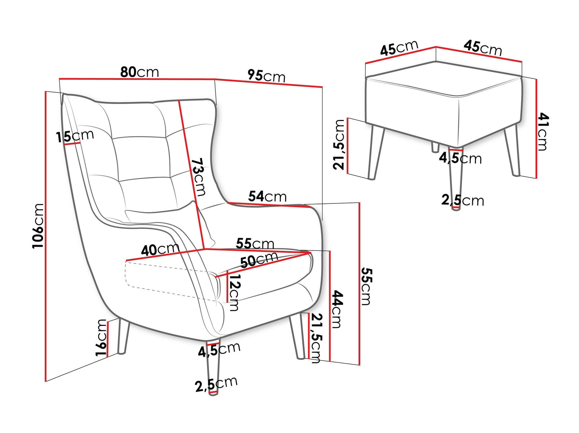 Nojatuoli Comfivo Ulmus V (Poso 100)