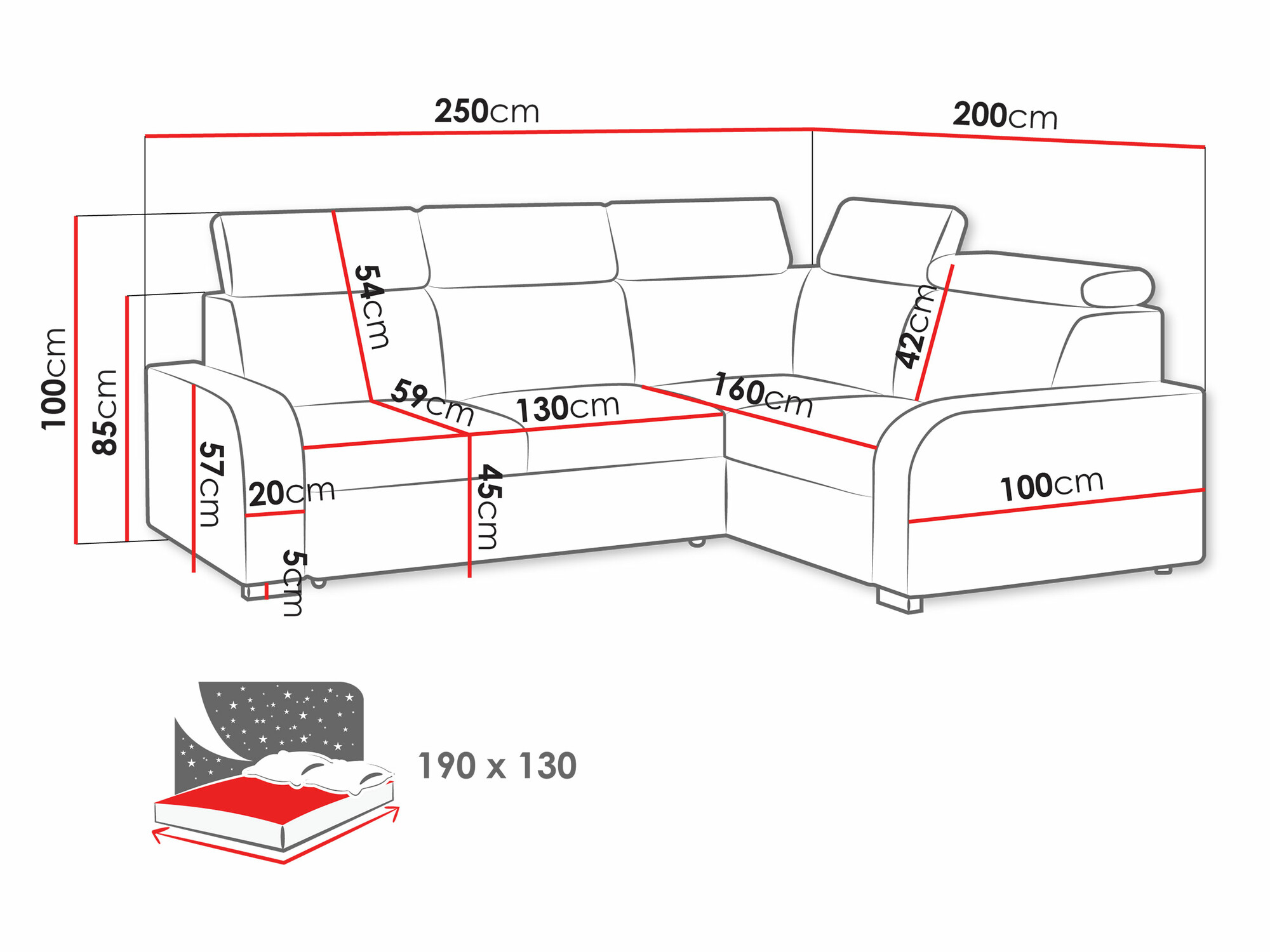 Kulmasohva Ovos III (Crown 15)