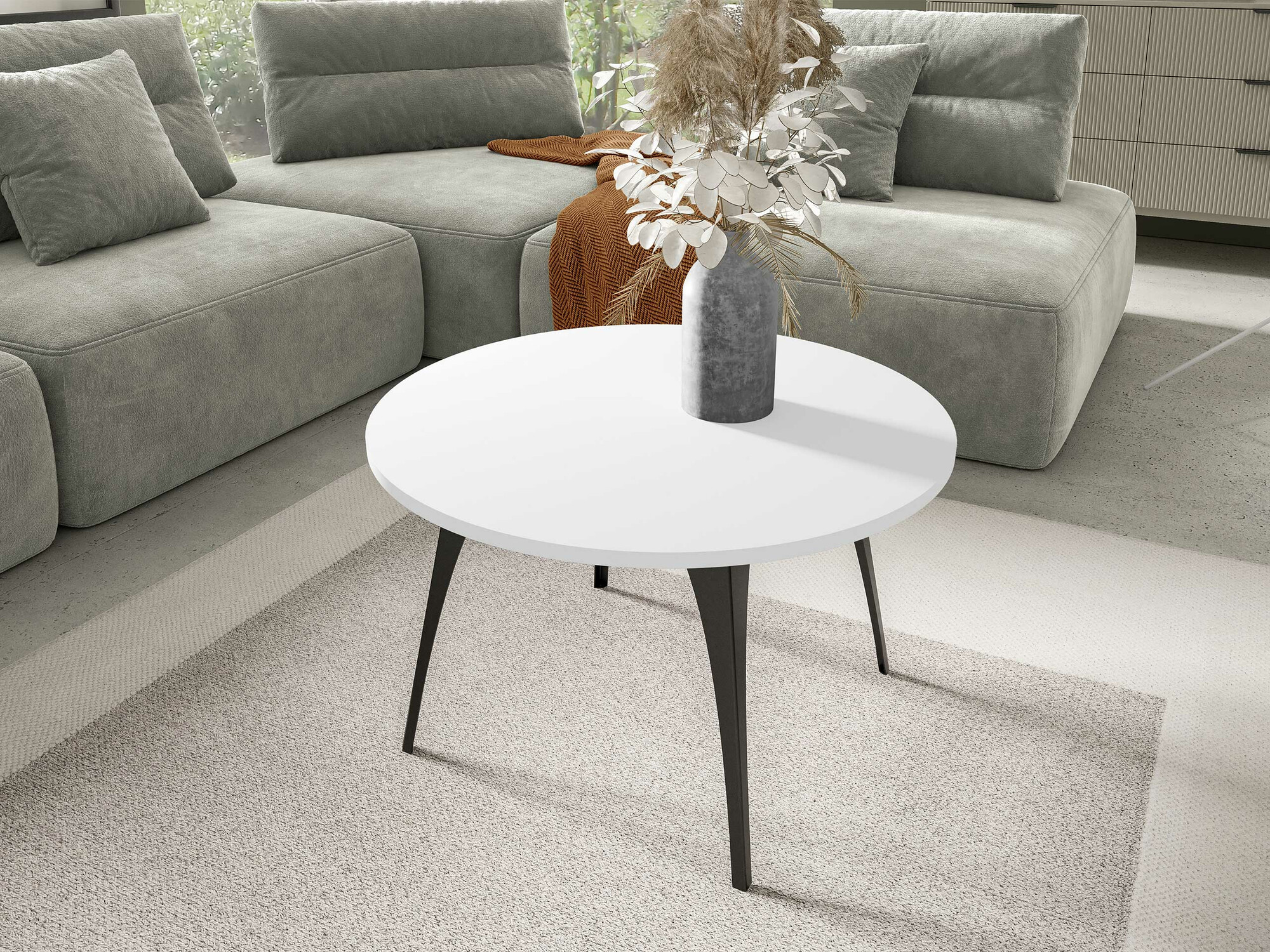 Sohvapöytä Oswego 126 (Valkoinen)