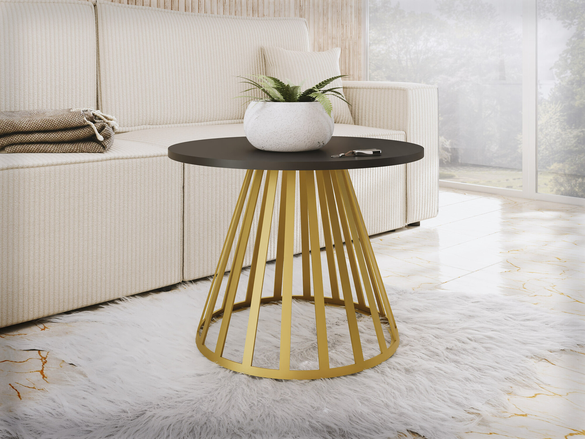 Sohvapöytä Oswego 130 (Musta)